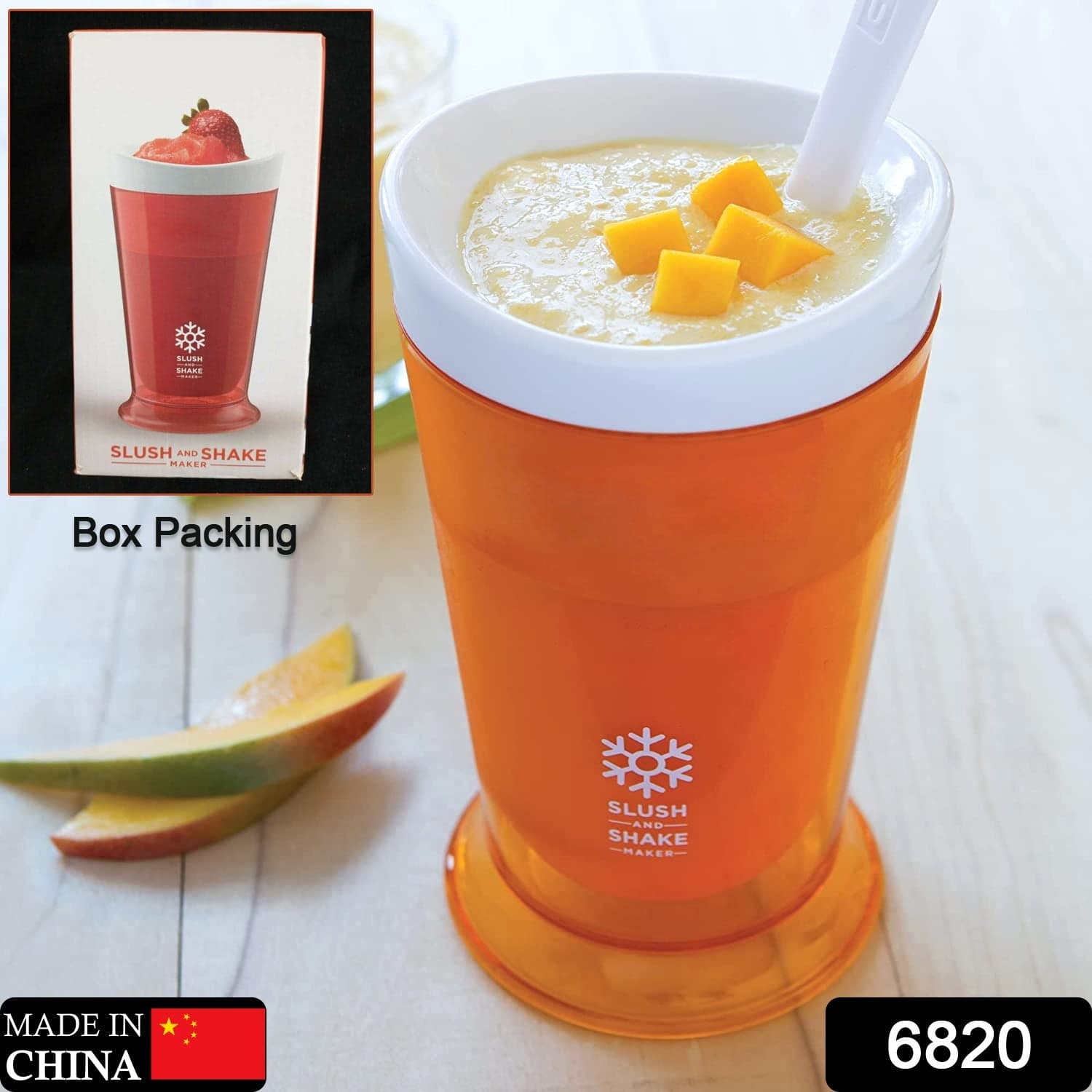 Slush and Shake Maker, BPA-Free Smoothie & Milkshake Cup, Freezer Core, Gift Box thumbnail 2