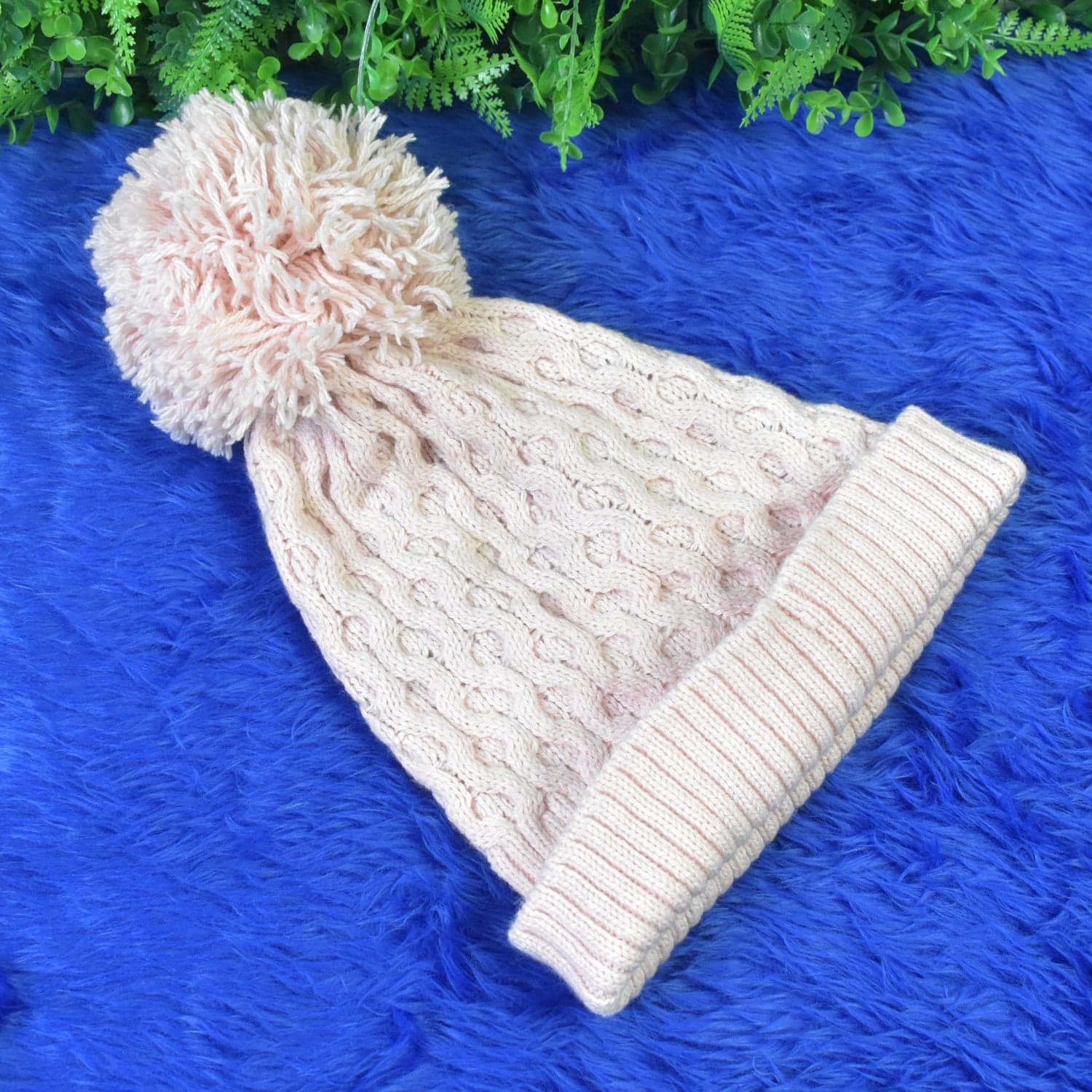 Soft Winter Cap, Woolen Inside Fur Beanie Cap (1 Pc / Mix Design & Color) thumbnail 6