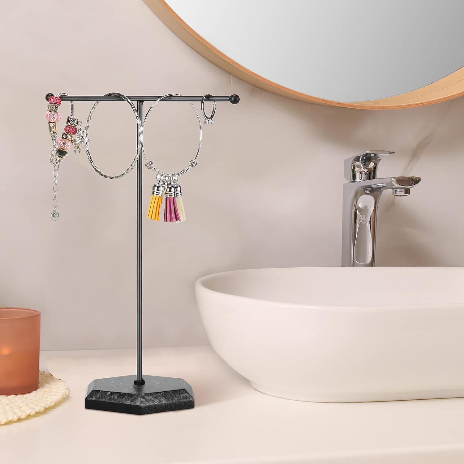 T Shape Necklace Holder Jewelry Stand (1 Pc) thumbnail 1