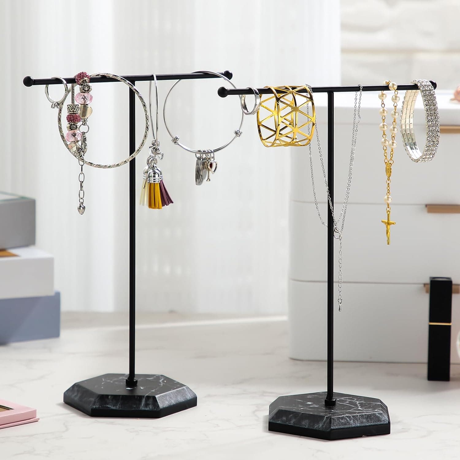 T Shape Necklace Holder Jewelry Stand (1 Pc) thumbnail 6