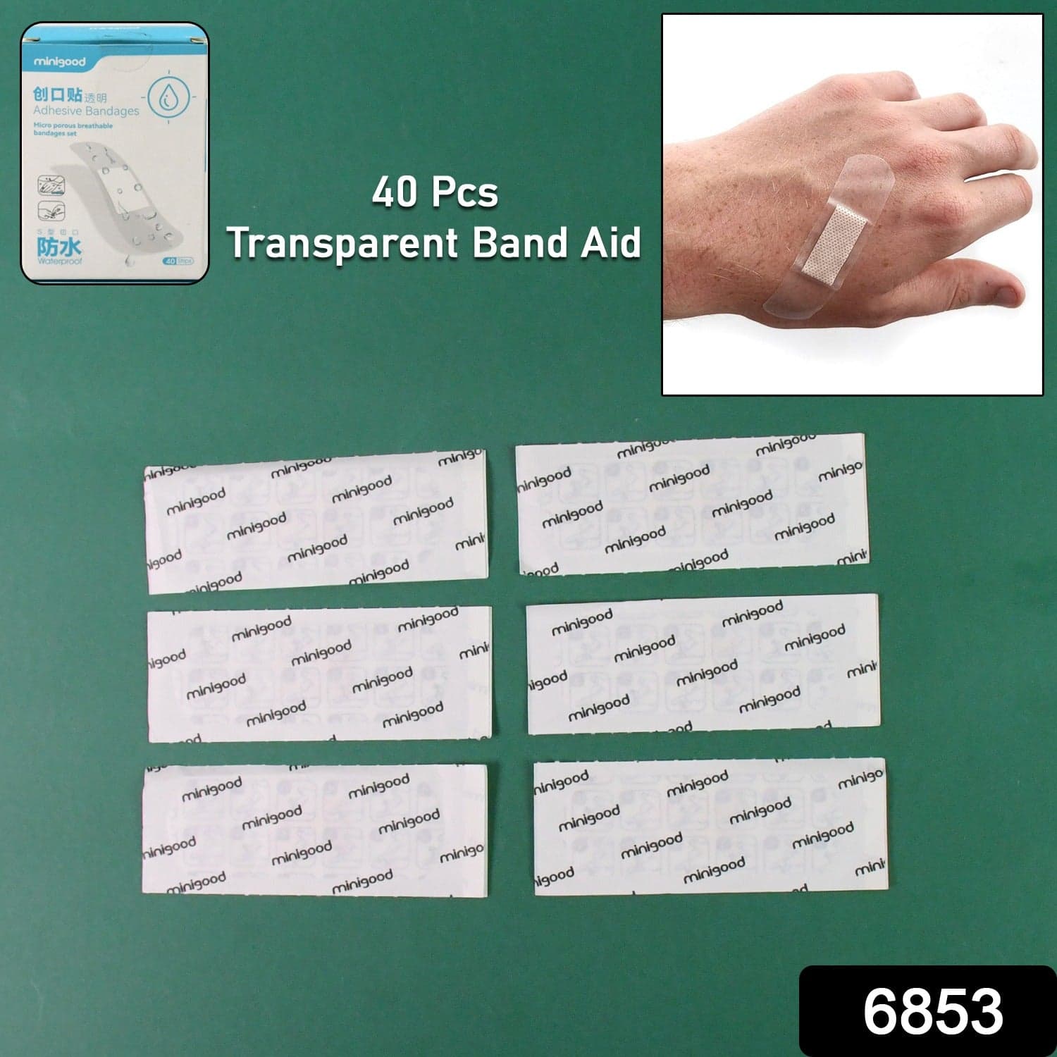 Transparent Adhesive Bandages Waterproof Creative Bandages (40 Pcs Set) thumbnail 2
