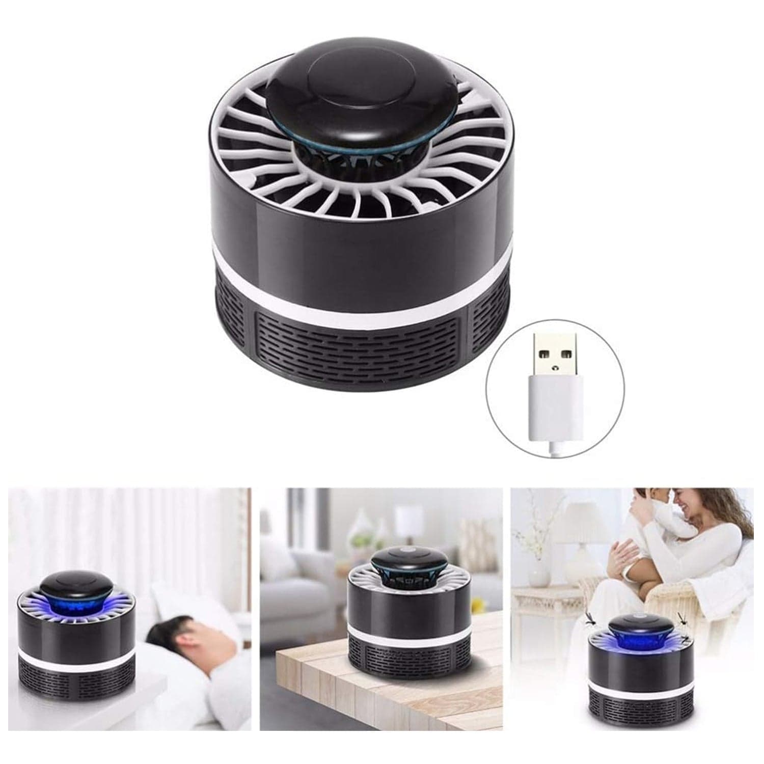 Mosquito Killer Light 5W USB Smart Optically Controlled Insect Killing Lamp Use Forbad room thumbnail 5