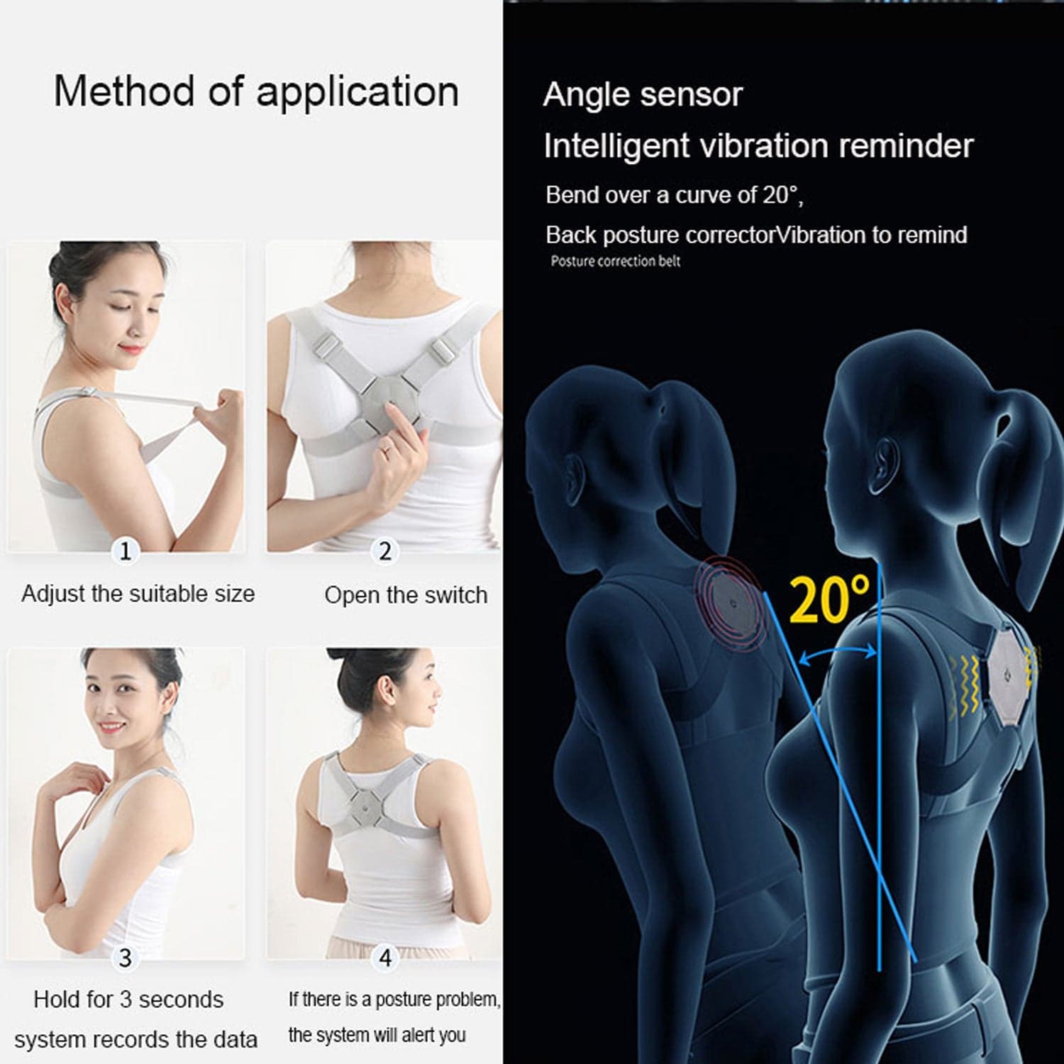 Smart Back Posture Corrector (Vibration Reminder): Improves Posture thumbnail 5