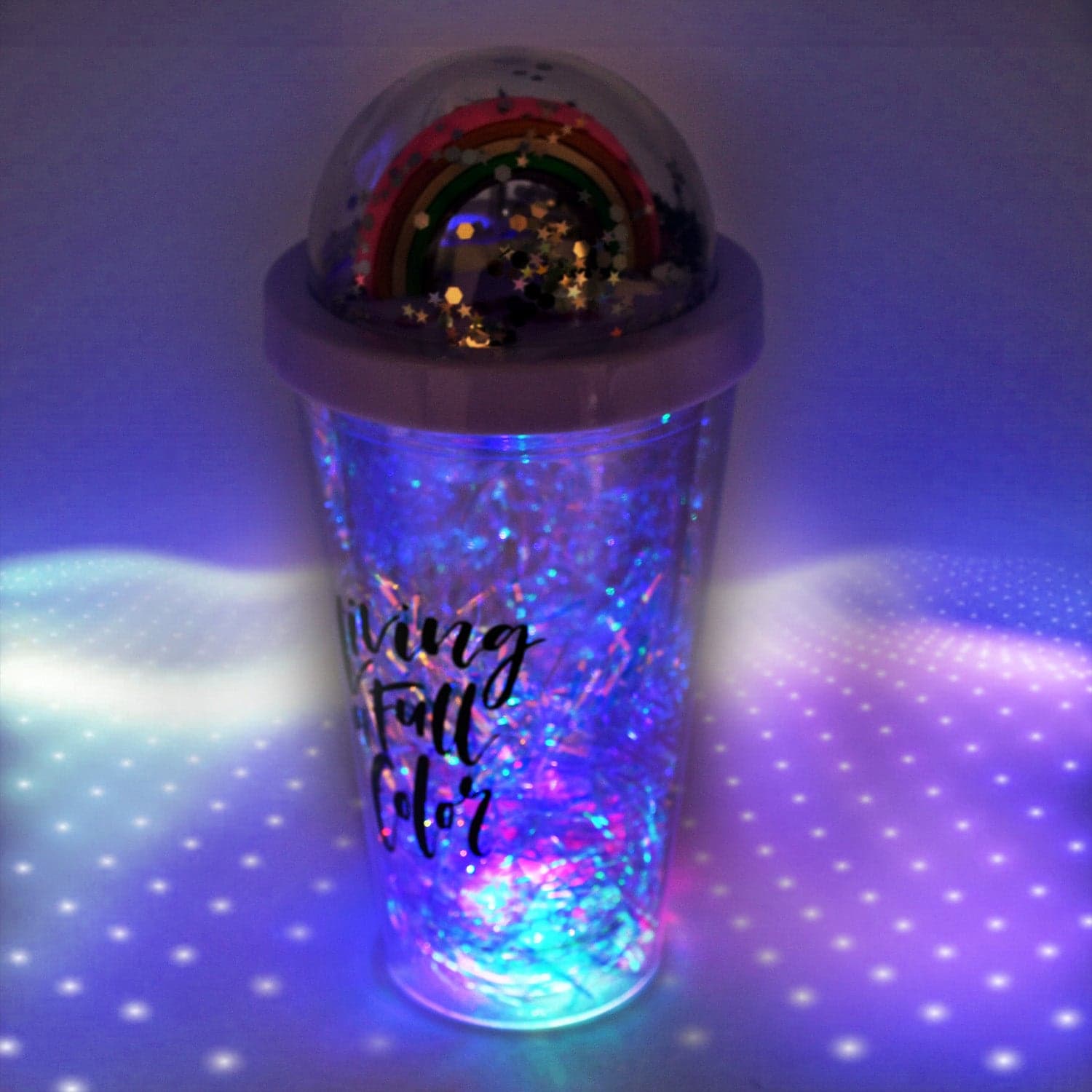 Sipper Bottle With Straw, Led Glow Light For Kids/Tumbler With Straw/Vacuum Flask/Sipper Plastic Tumbler/Sipper Bottle With Straw (Pack Of 1) thumbnail 3