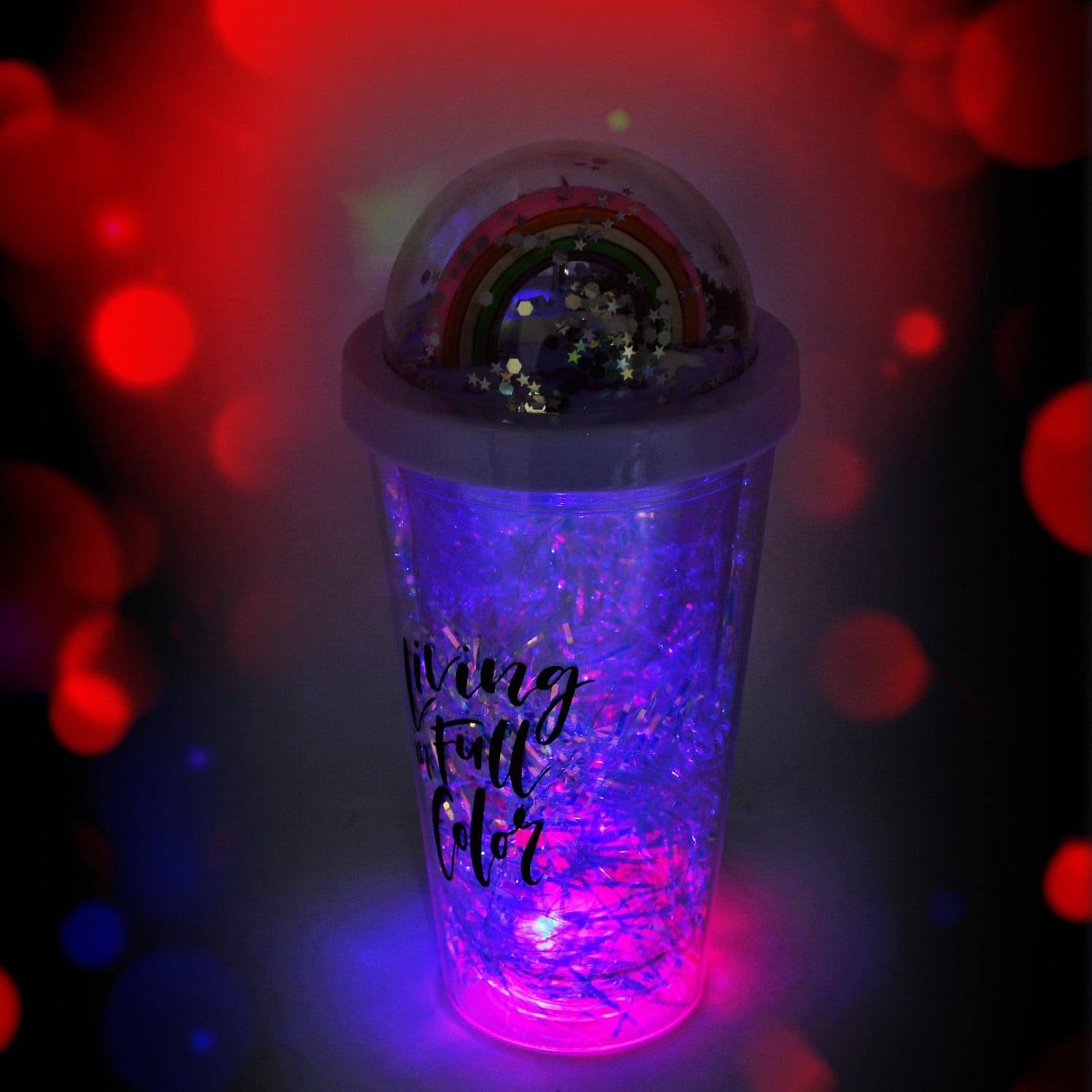 Sipper Bottle With Straw, Led Glow Light For Kids/Tumbler With Straw/Vacuum Flask/Sipper Plastic Tumbler/Sipper Bottle With Straw (Pack Of 1) thumbnail 5