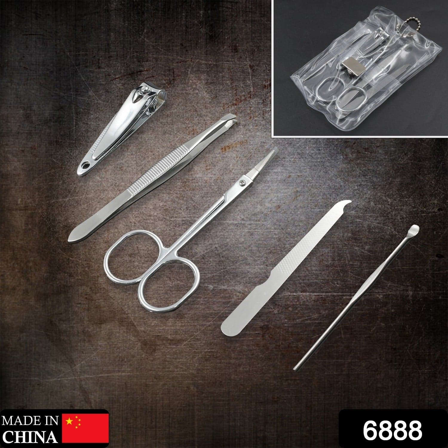 Professional 5-Piece Stainless Steel Nail Clippers Kit of Travel & Home thumbnail 2