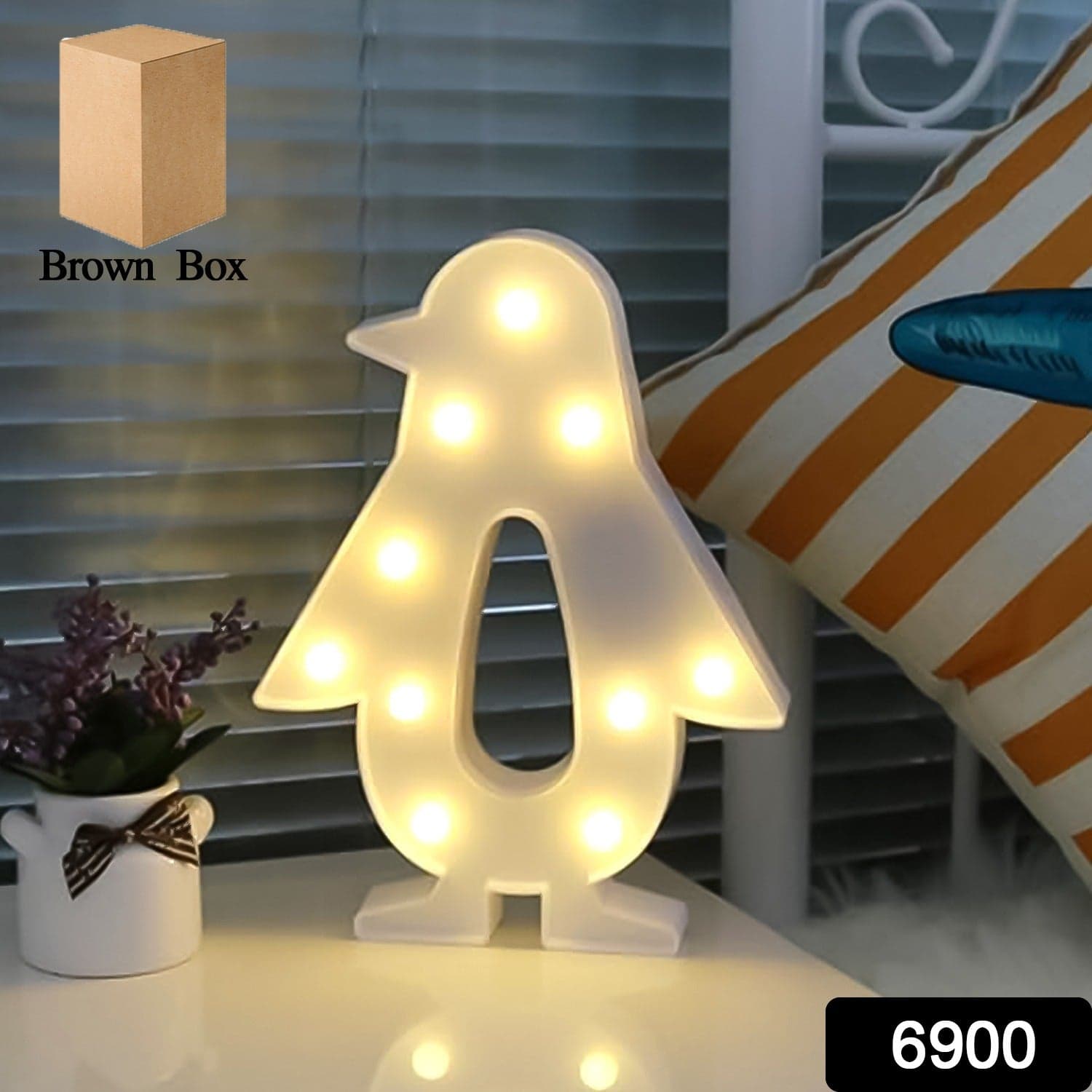 Penguin Shaped Light LED Light Kids Room (1 Pc / Battery Not Included) thumbnail 2