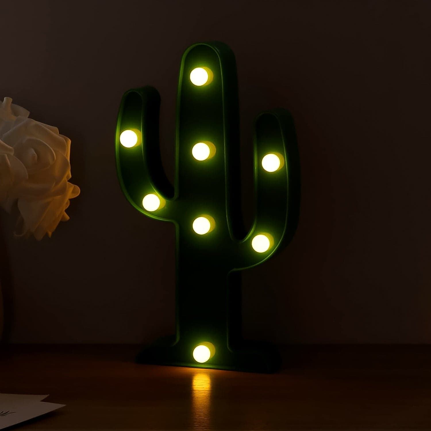 LED Cactus Light, LED Desk Lamp, LED Table Lamp (1 Pc / Battery not Included) thumbnail 4