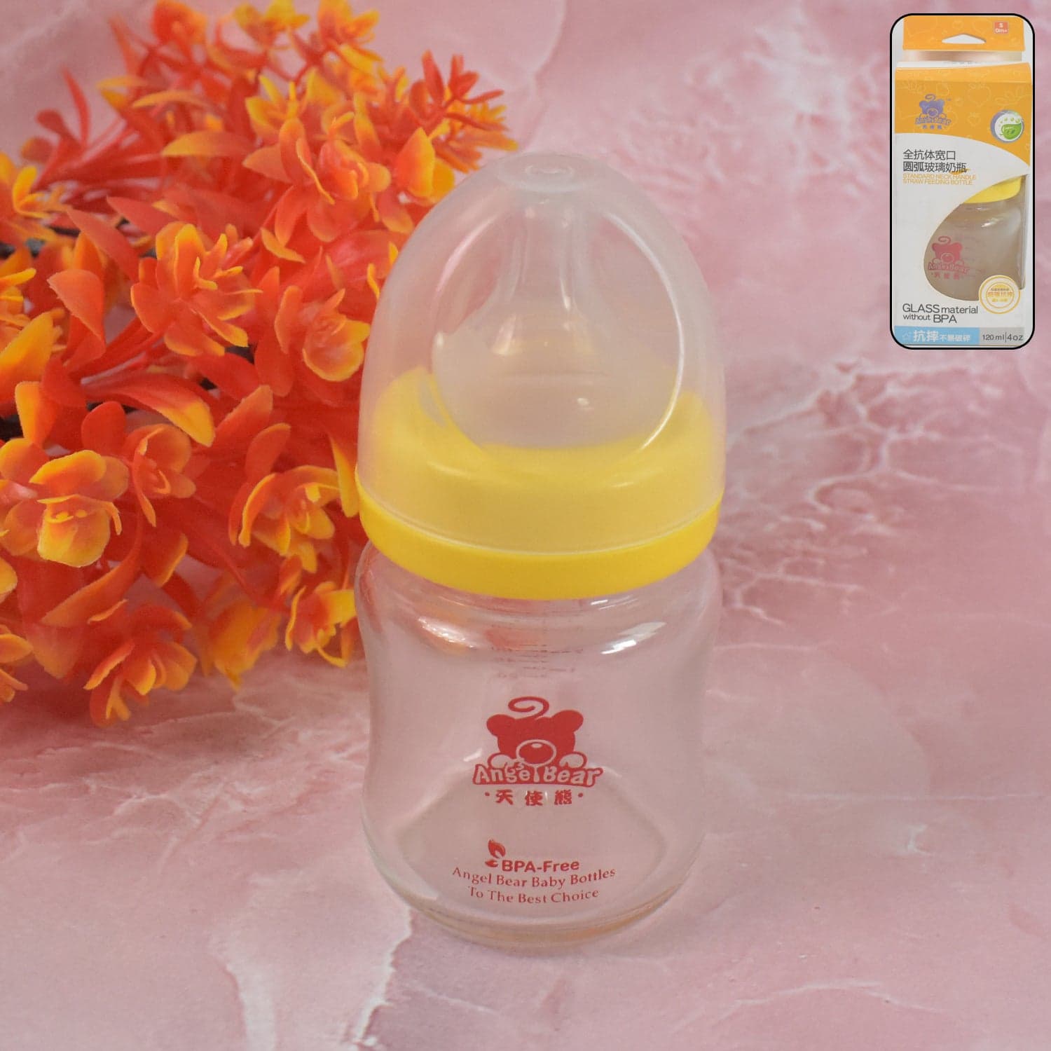 Glass Baby Feeding Bottle (120 ML / 1 Pc) thumbnail 1