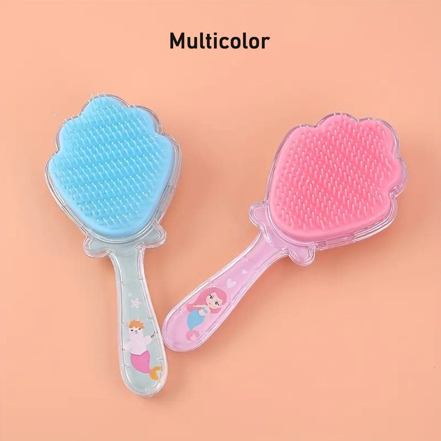 Cartoon Hair Brush Massage Shower Comb Blur Wet Salon (1 Pc ), Hair accessories thumbnail 3