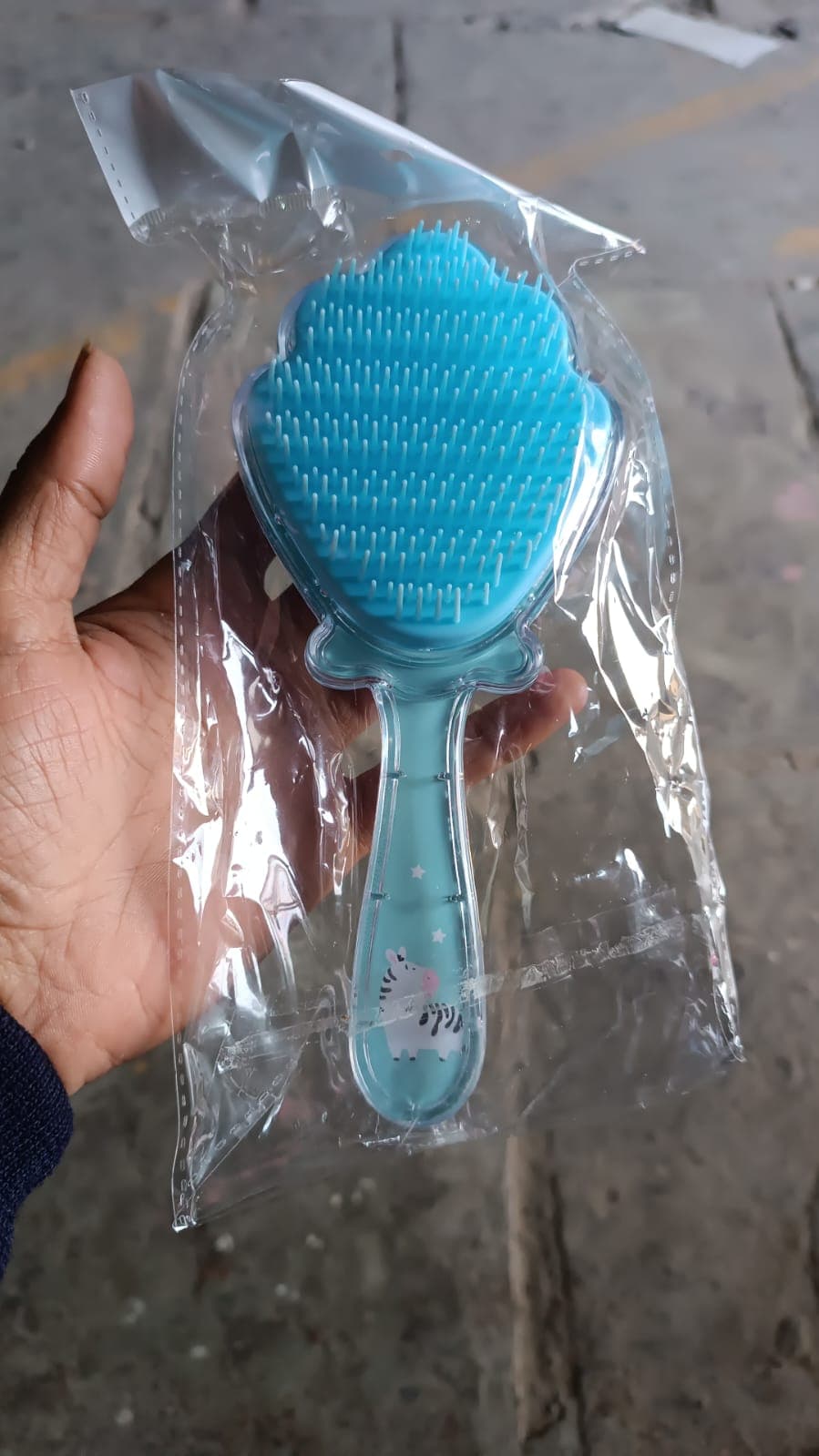 Cartoon Hair Brush Massage Shower Comb Blur Wet Salon (1 Pc ), Hair accessories thumbnail 8
