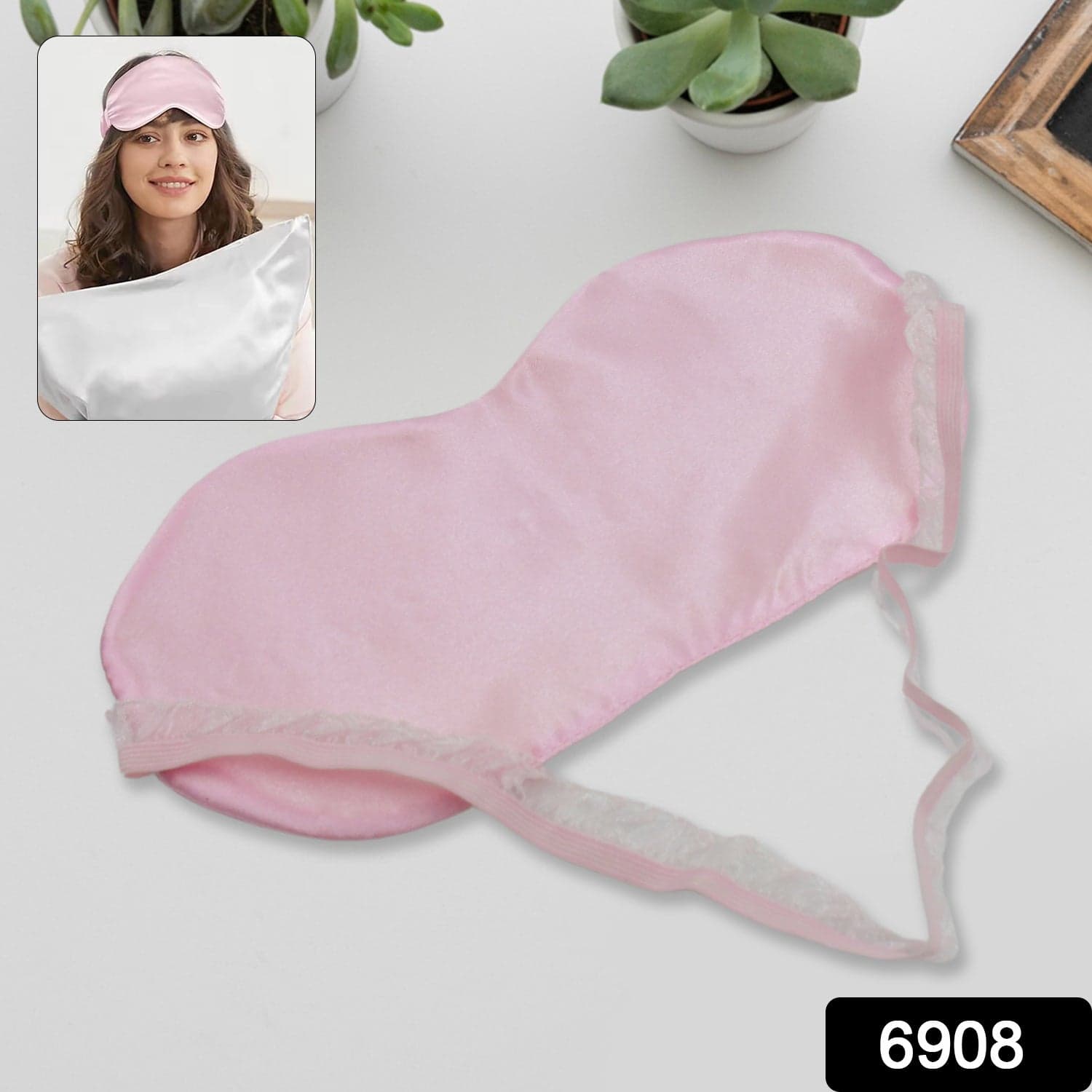 New Unisex Satin Sleep Mask of For Travel & Meditation (1pc) thumbnail 3