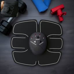 Wireless 6-Pack Abs Stimulator of Rechargeable Vibrating Muscle Exerciser & Body Massager for Abdominal Training