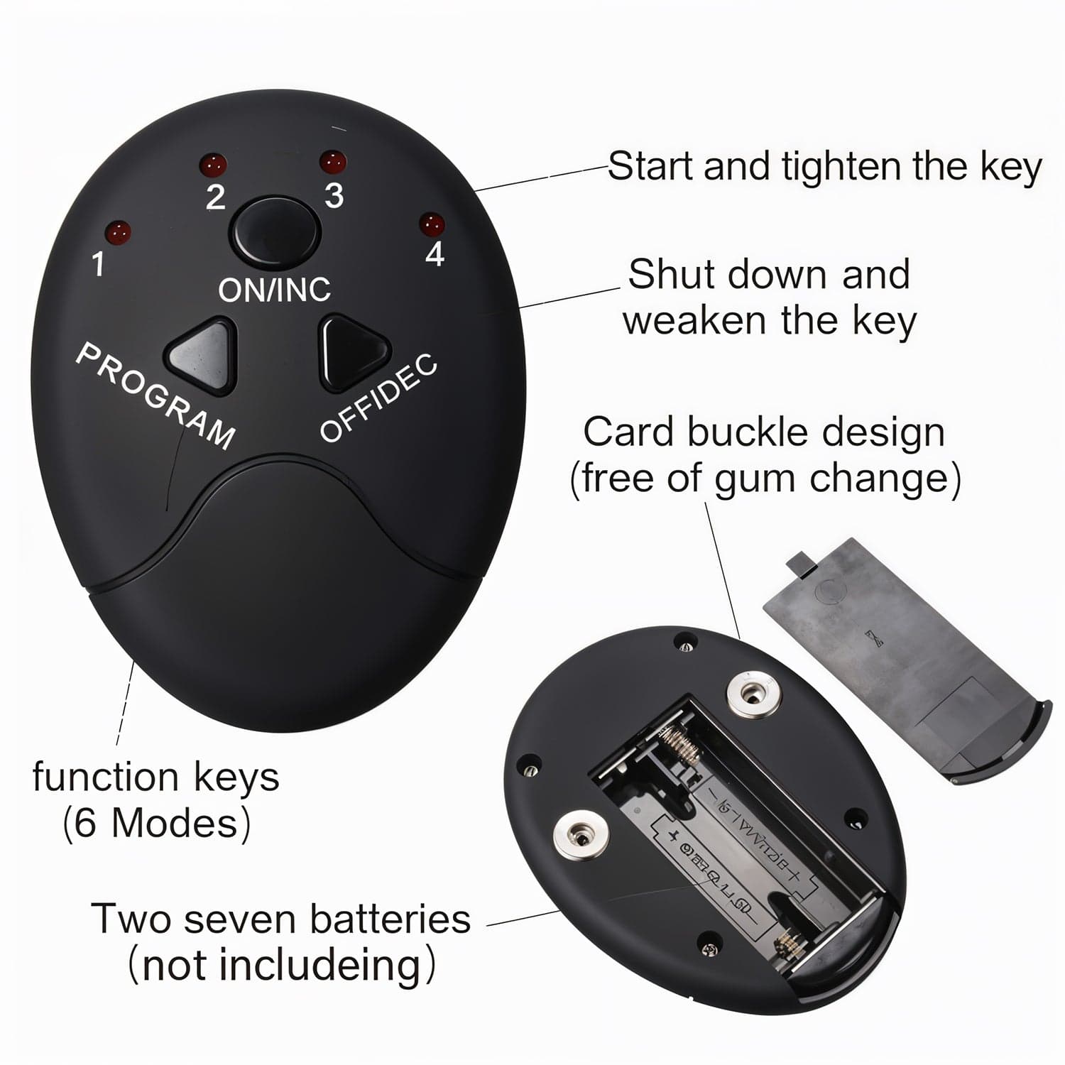 Wireless 6-Pack Abs Stimulator of Rechargeable Vibrating Muscle Exerciser & Body Massager for Abdominal Training thumbnail 7