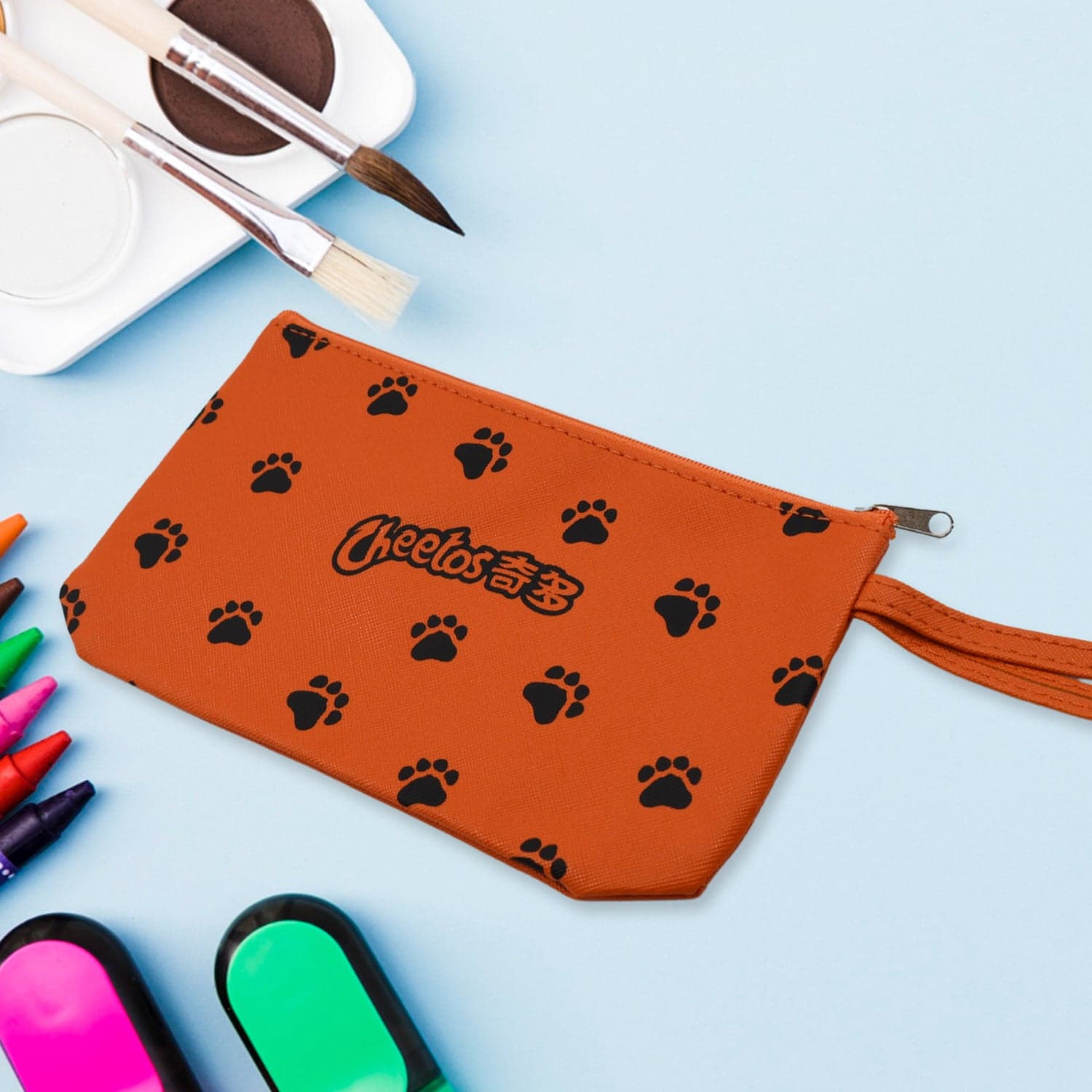 Reusable Multipurpose Washable Pouch Pen Pencil Stationary Case Travel ID-6928 thumbnail 1
