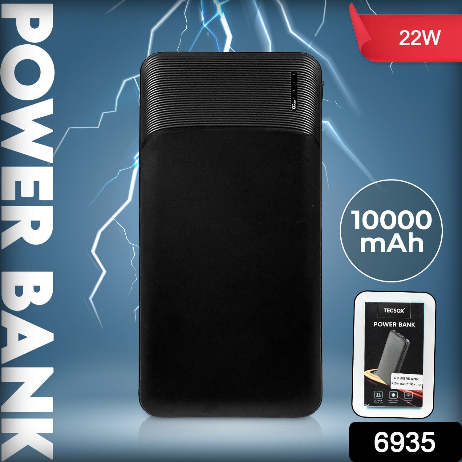 10000mAh Slim Power Bank, 22W Fast Charging thumbnail 2