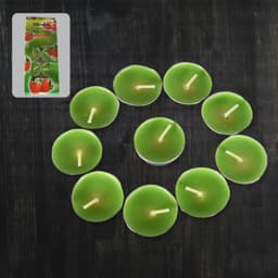 8-9 Hour Unscented Smokeless Candles Of For Diwali, Christmas, Weddings, Parties & Mood Dinners, Diwali (10 Pc)