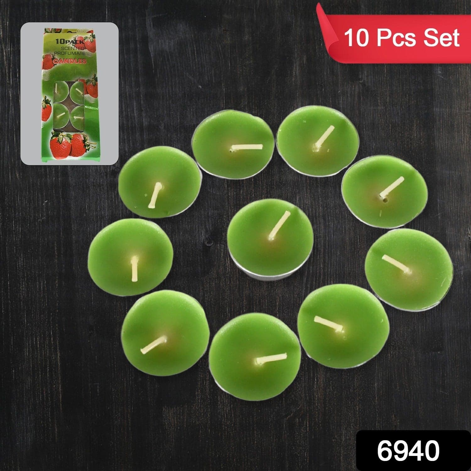 8-9 Hour Unscented Smokeless Candles Of For Diwali, Christmas, Weddings, Parties & Mood Dinners, Diwali (10 Pc) thumbnail 2