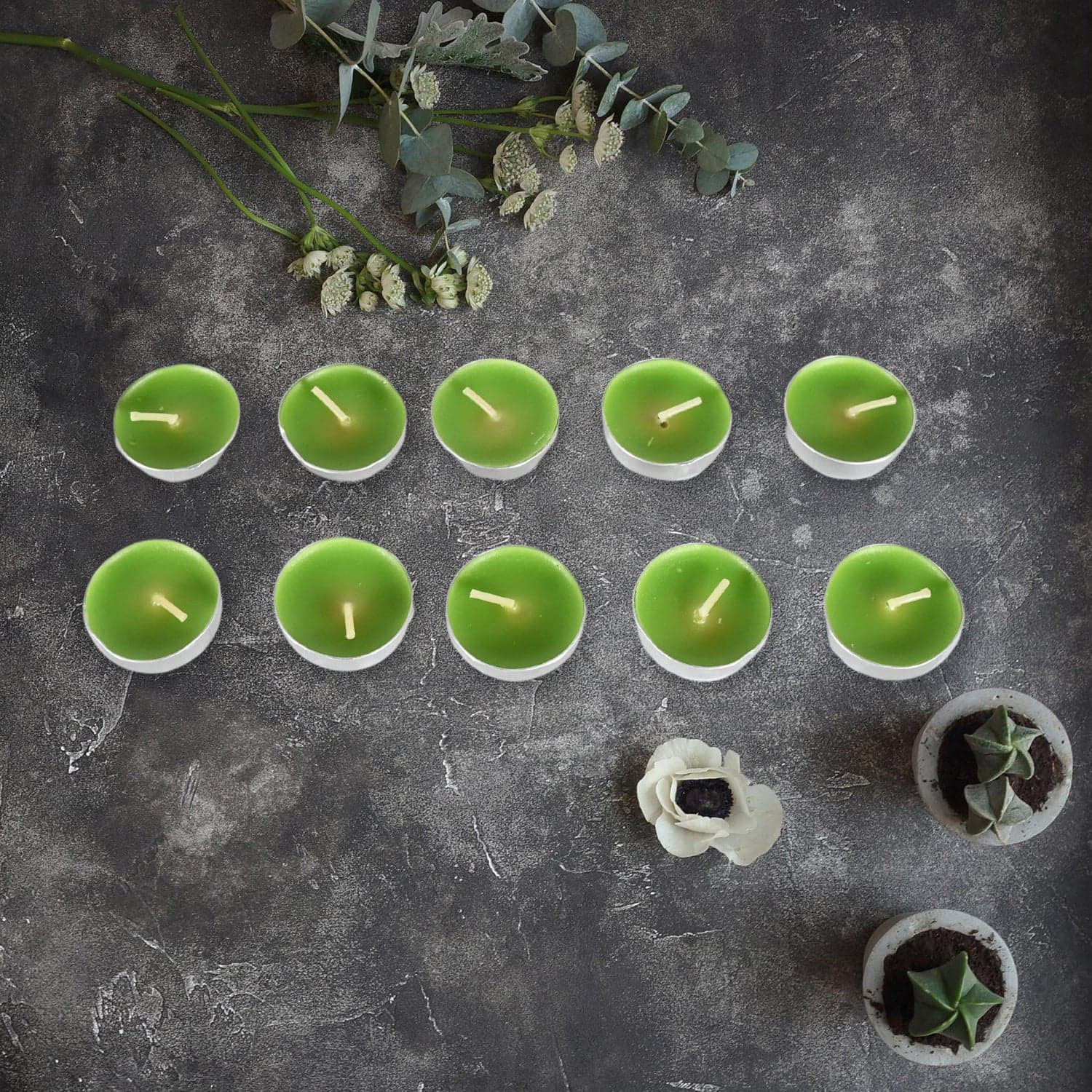 8-9 Hour Unscented Smokeless Candles Of For Diwali, Christmas, Weddings, Parties & Mood Dinners, Diwali (10 Pc) thumbnail 3