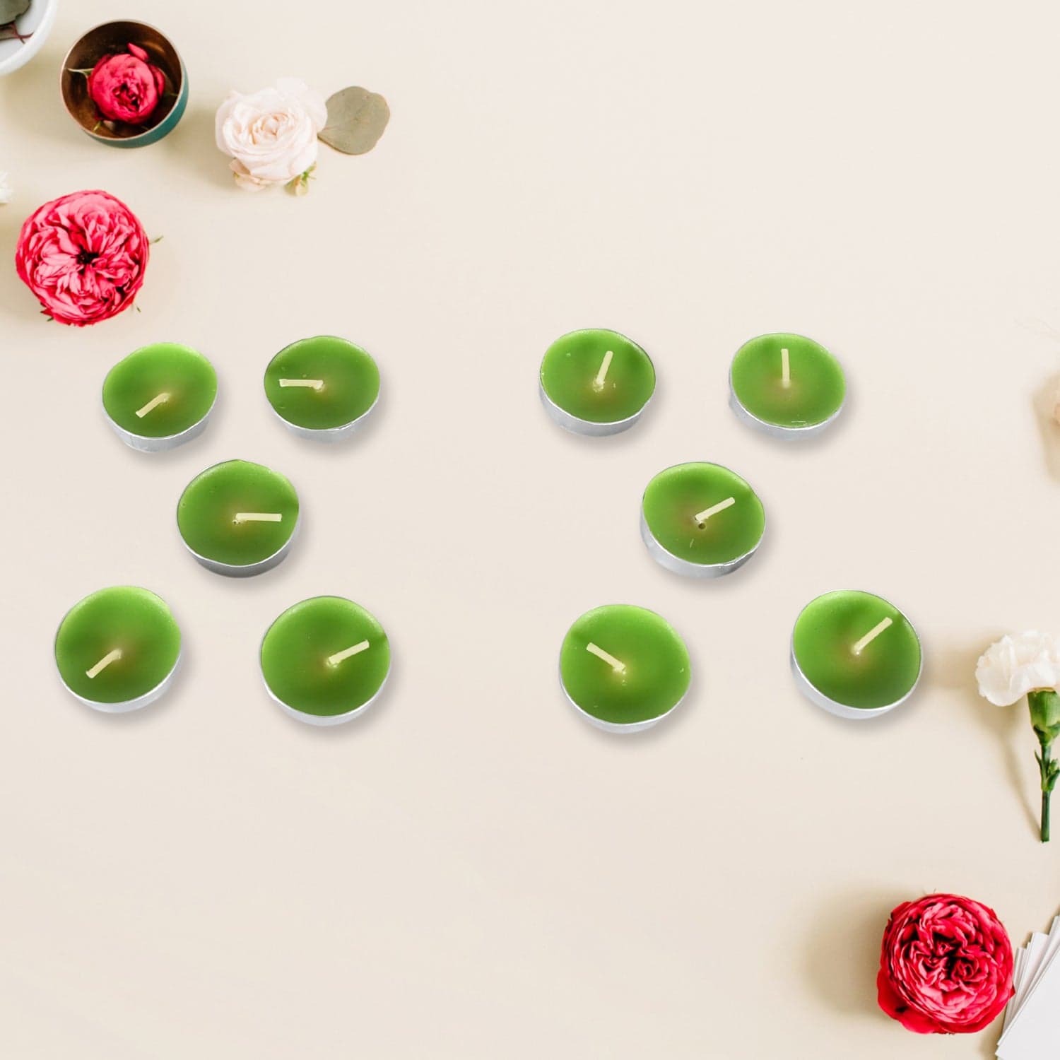 8-9 Hour Unscented Smokeless Candles Of For Diwali, Christmas, Weddings, Parties & Mood Dinners, Diwali (10 Pc) thumbnail 6