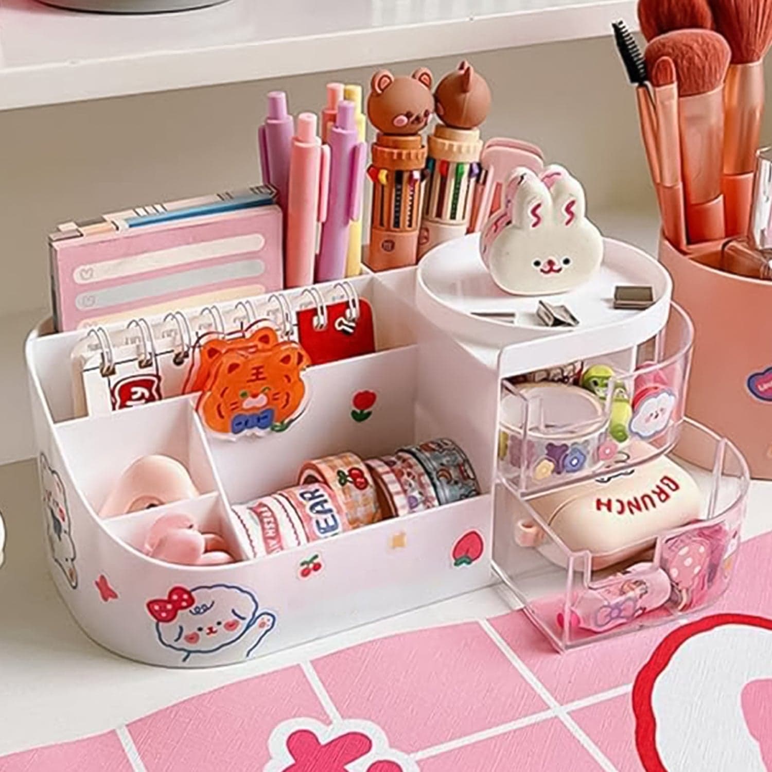 Multi Functional Plastic Vanity Storage Box thumbnail 2