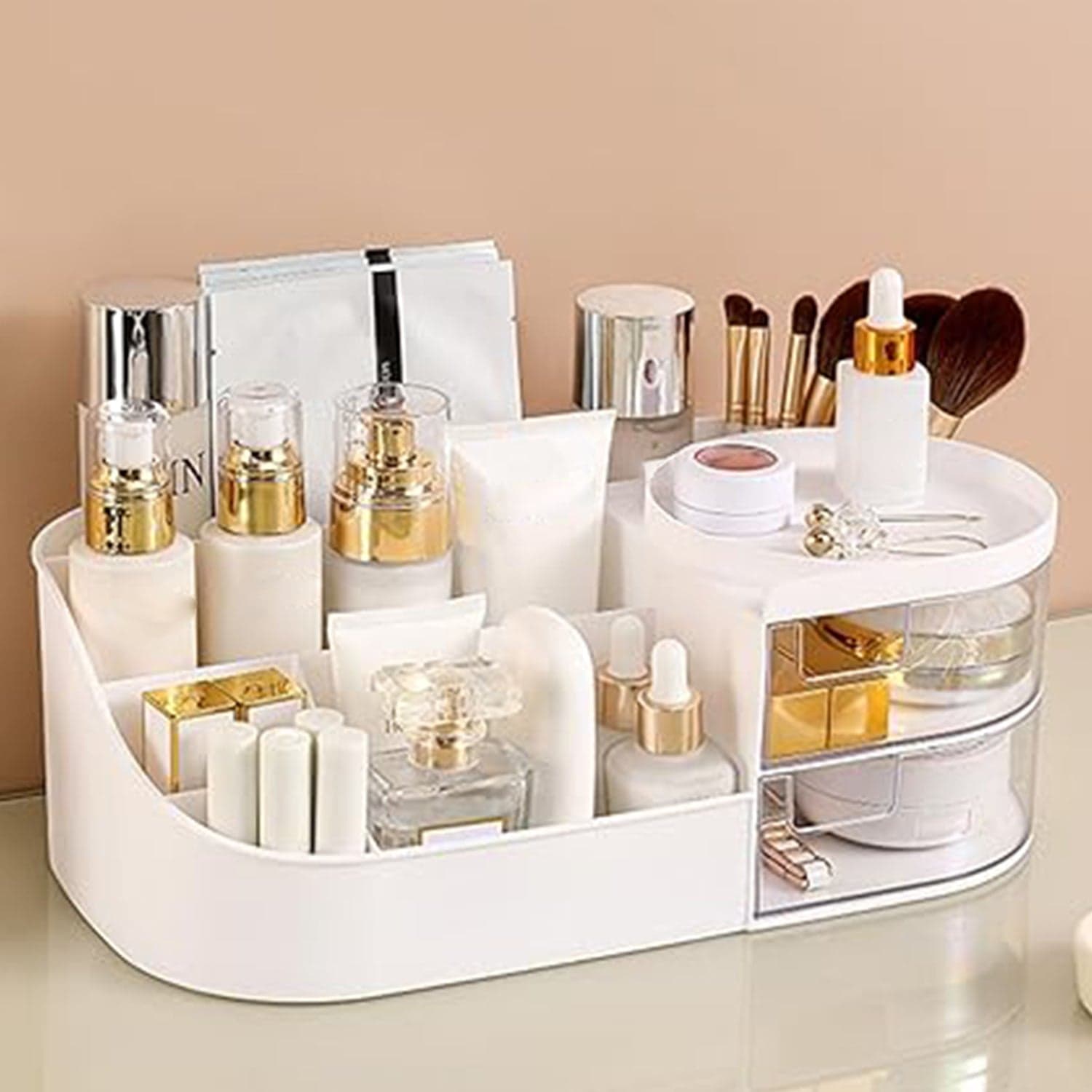 Multi Functional Plastic Vanity Storage Box thumbnail 5