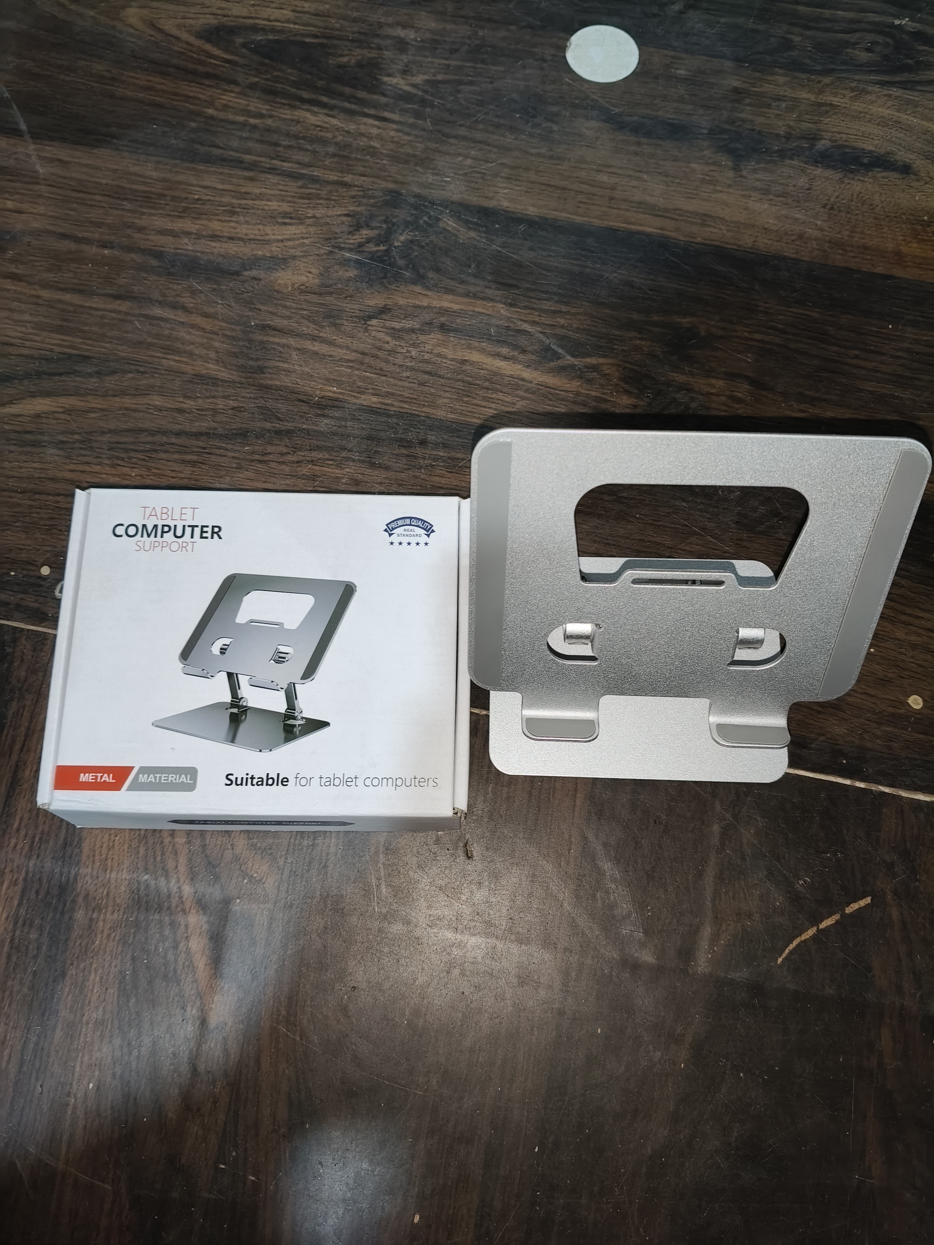 Tablet Stand Metal Alloy Adjustable Bracket, Suitable For Tablet Computers For Desk Ergonomic Foldable Metal Tablet Holder/Tablets/Mobile Phones thumbnail 8