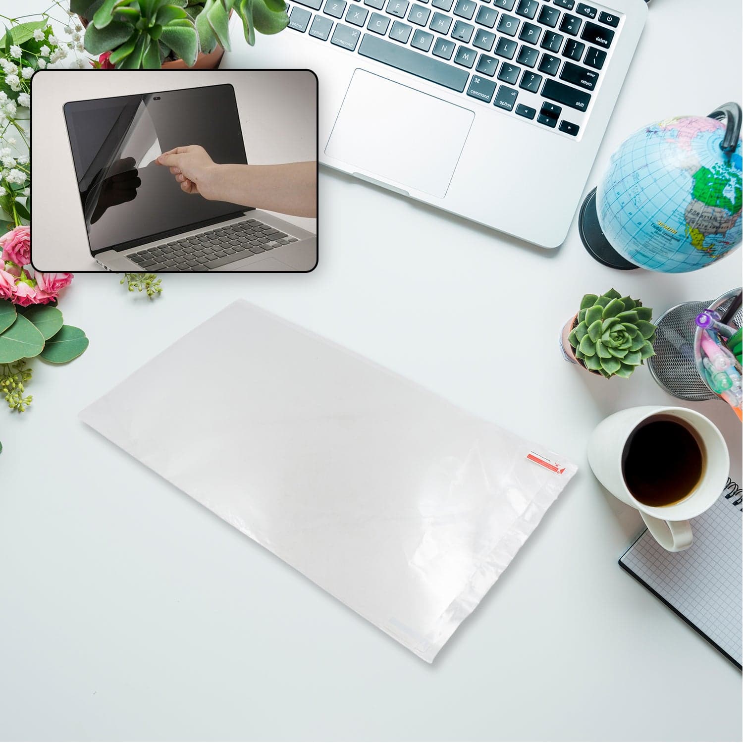 Laptop Screen Protector For 35Cmx20Cm Displays- Anti Blue Light Eye Protection Filter Film thumbnail 4