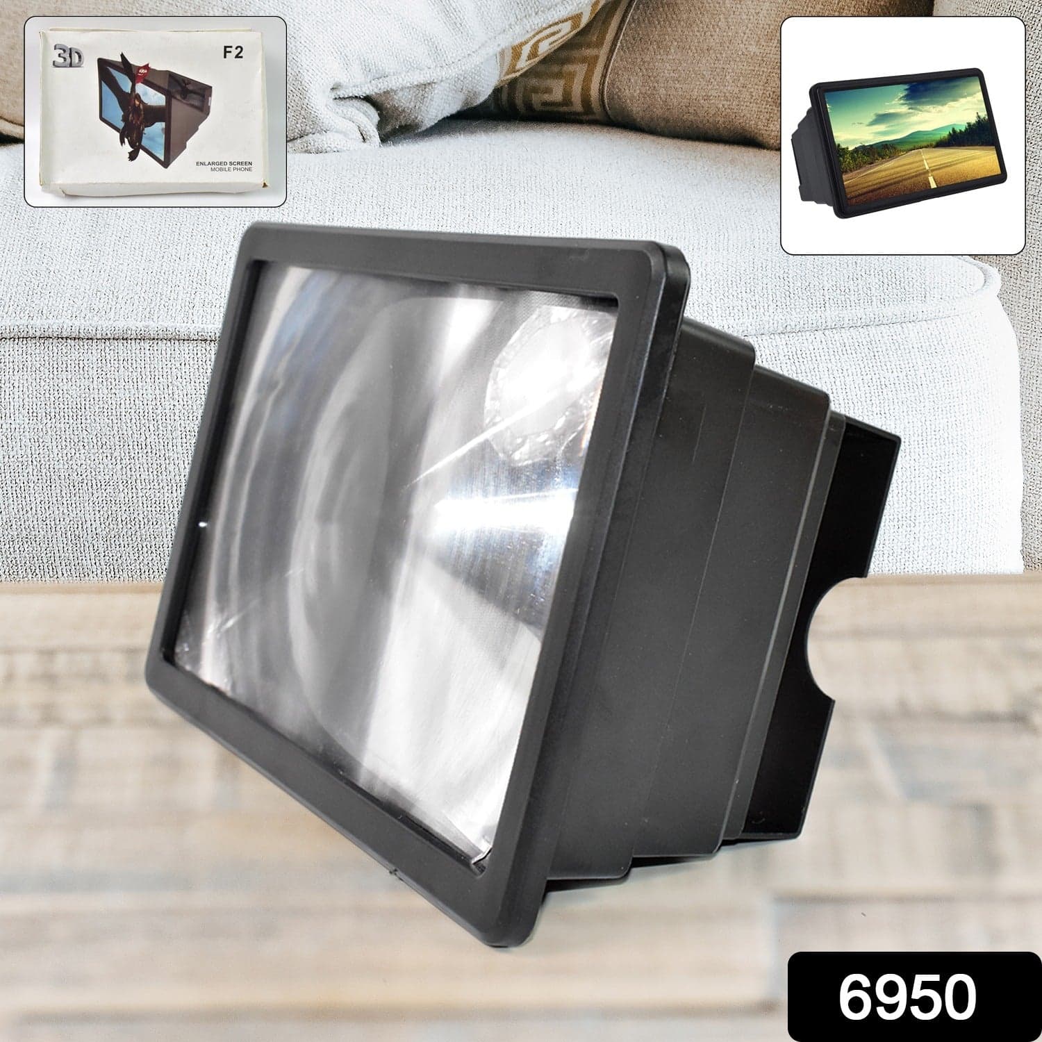 Enlarged Screen 3D HD Mobile Phone Screen Magnifier Amplifier (1 Pc) thumbnail 2