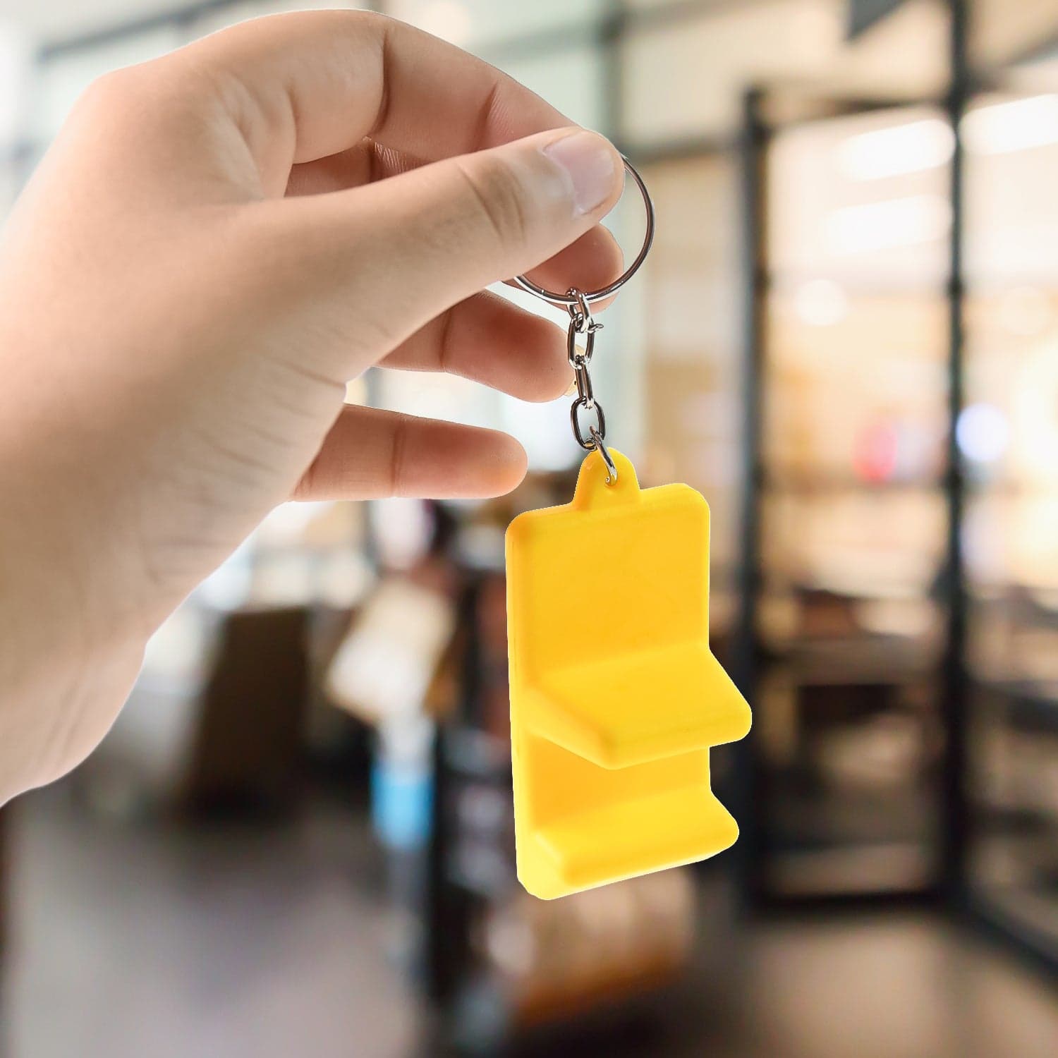 Plastic 2 In 1 Mobile Stand Keychain 1 Pc thumbnail 5
