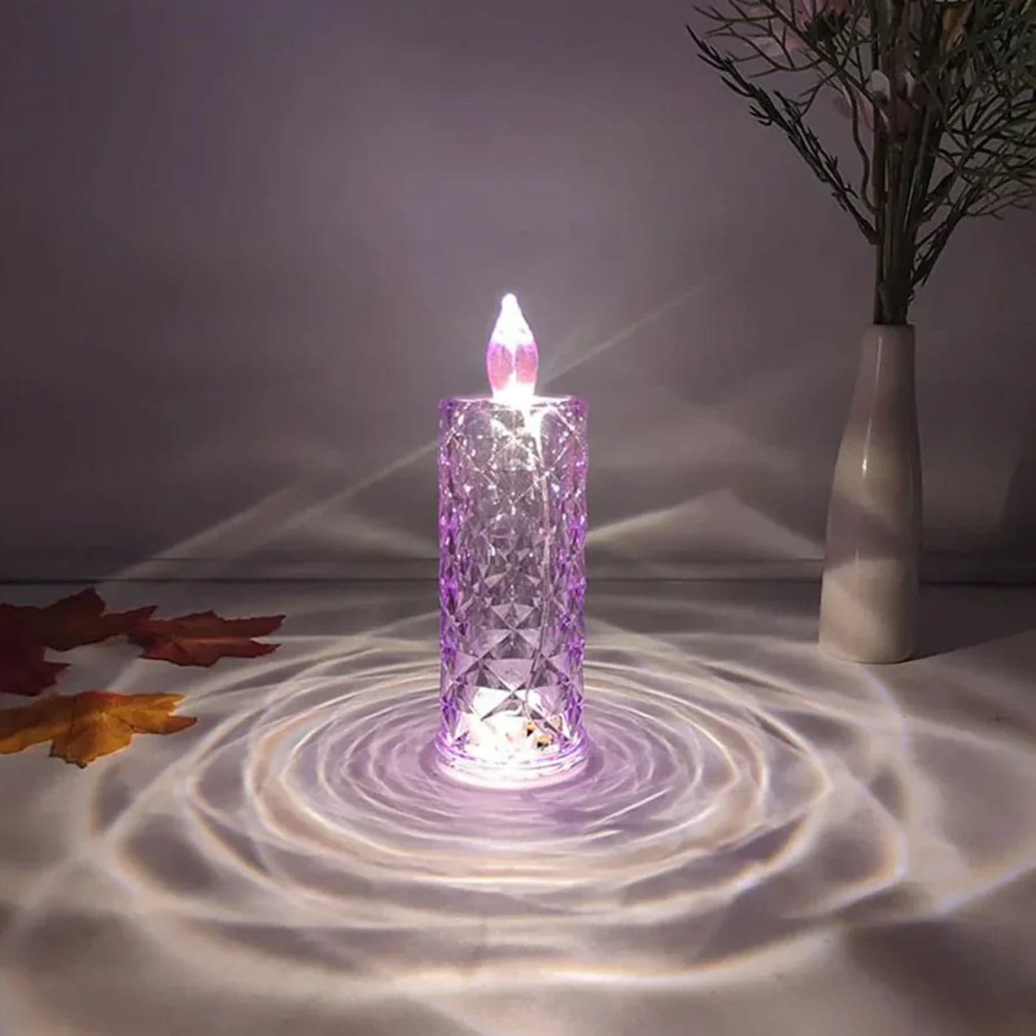 Candles for Home Decoration, Crystal Candlelight, Diwali (1 Pc / Multicolor) thumbnail 4