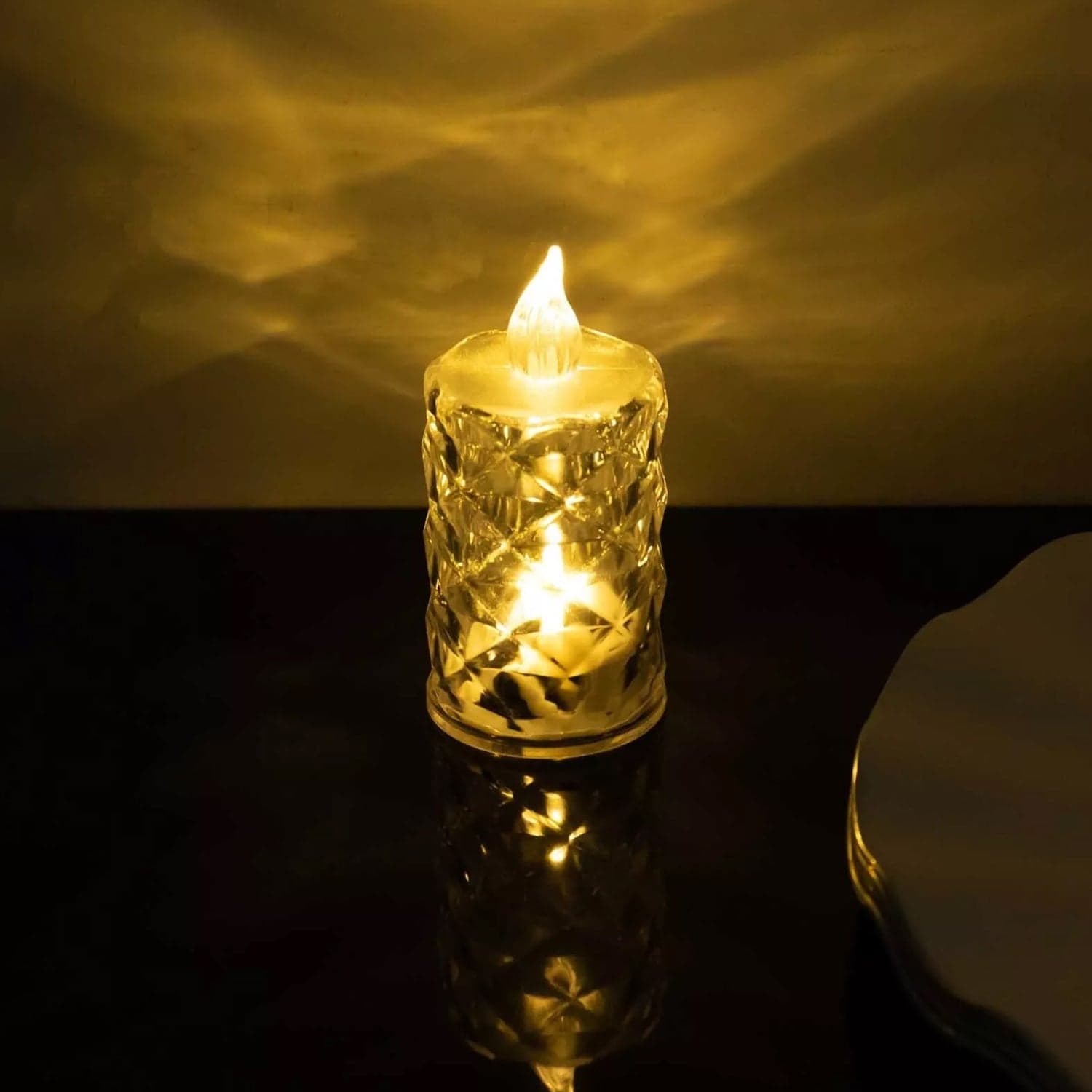 Flameless and Smokeless Decorative Candles LED Tea Light, Diwali (1 Pc) thumbnail 3