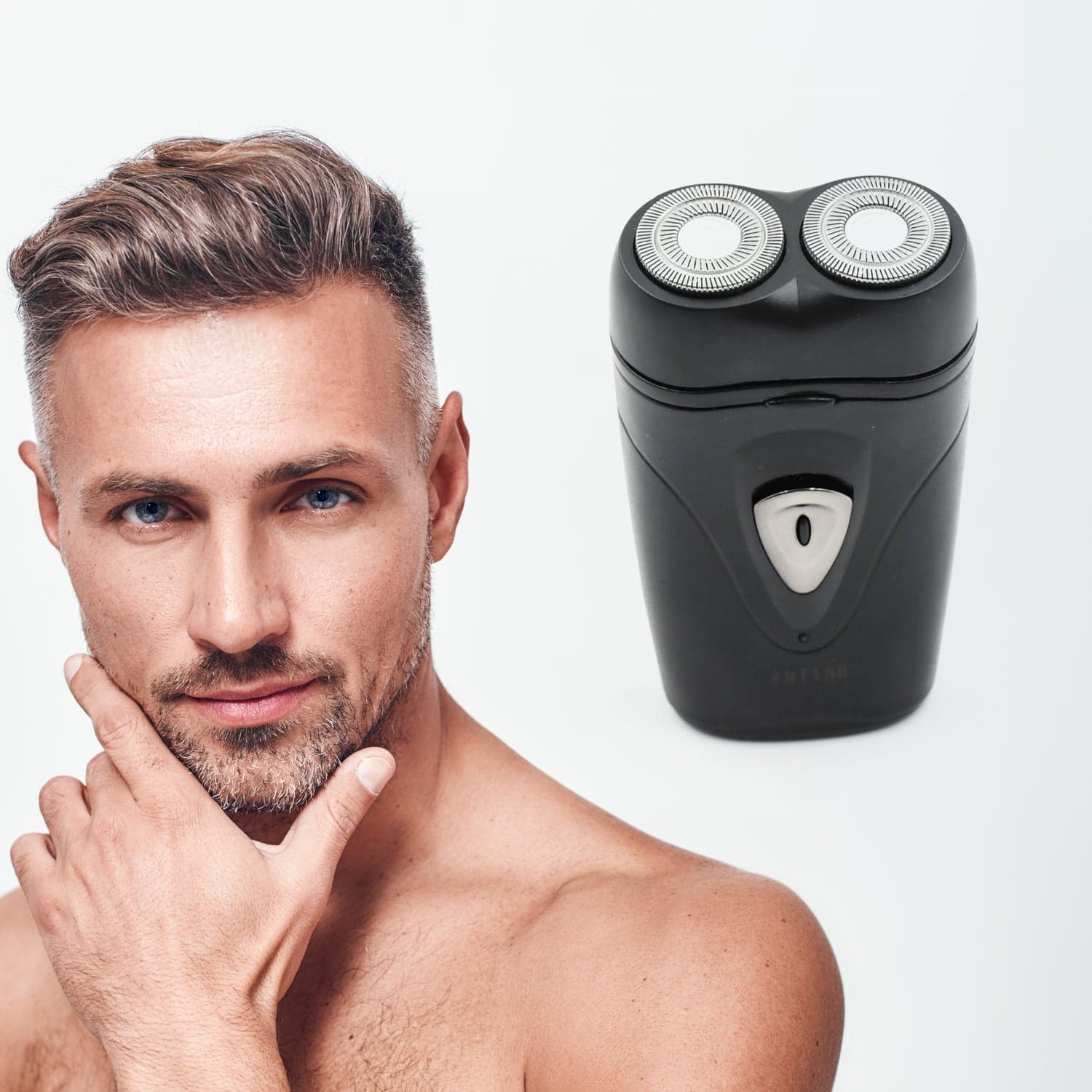 Men'S Electric Shaver With Double Floating Heads Rechargeable | Portable thumbnail 3