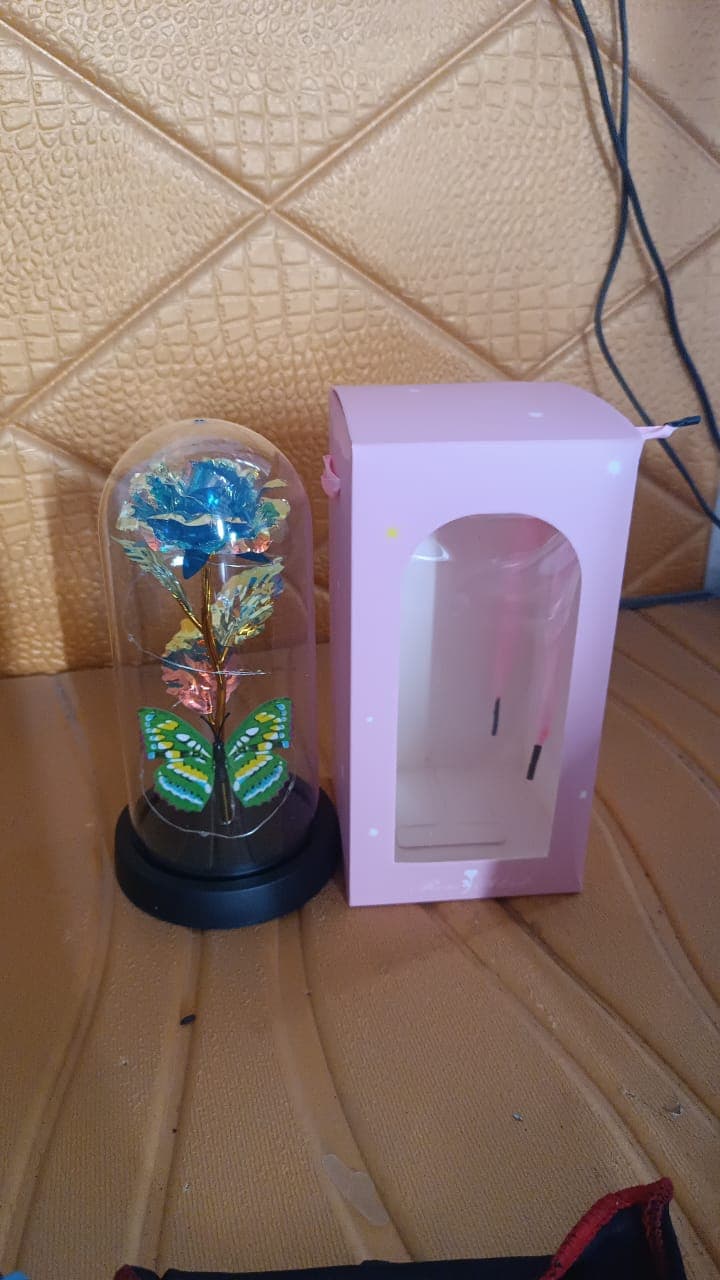 Led Powered Eternal Rose In Plastic Dome thumbnail 7