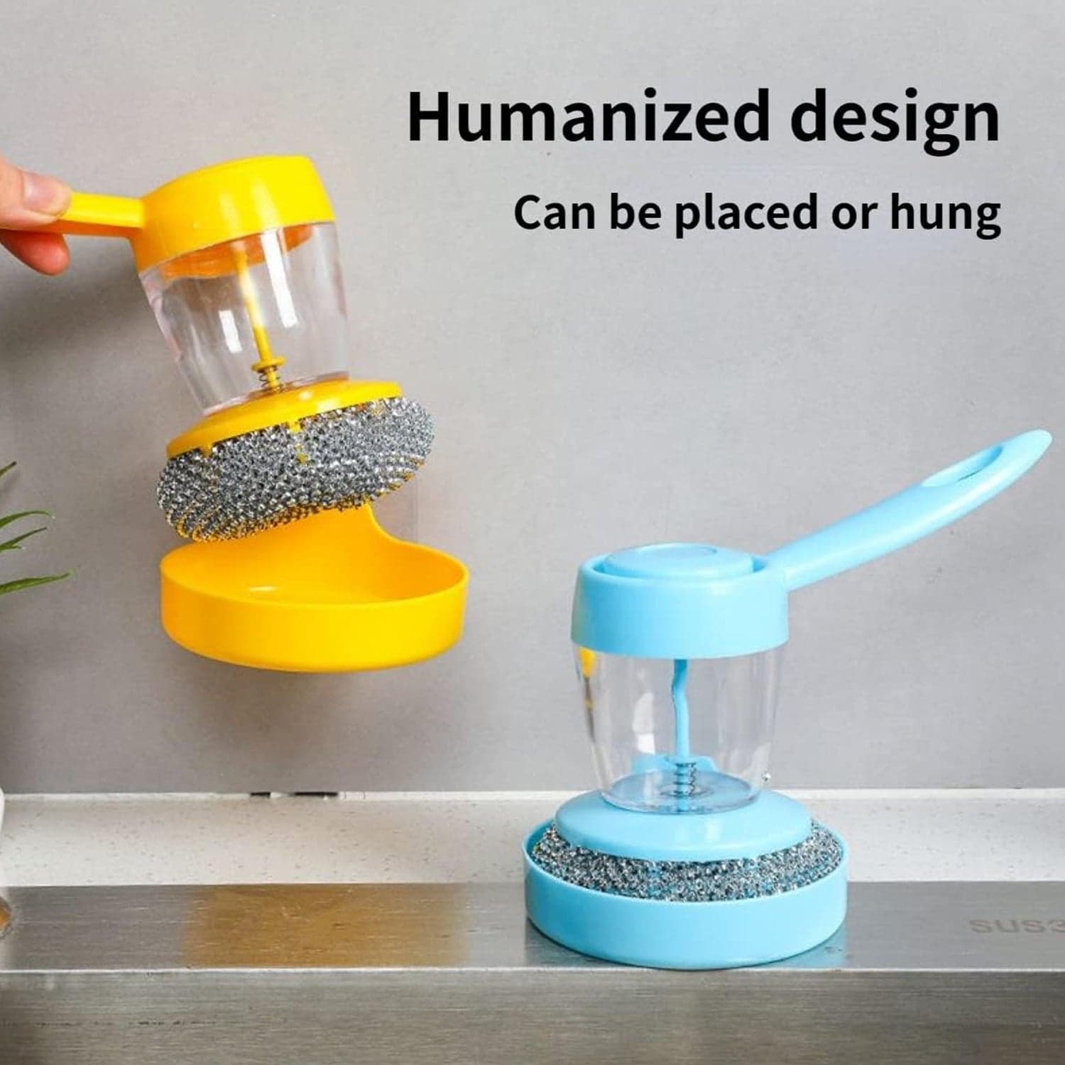 Handheld Soap Dispenser with Scrub (1 Set) thumbnail 8