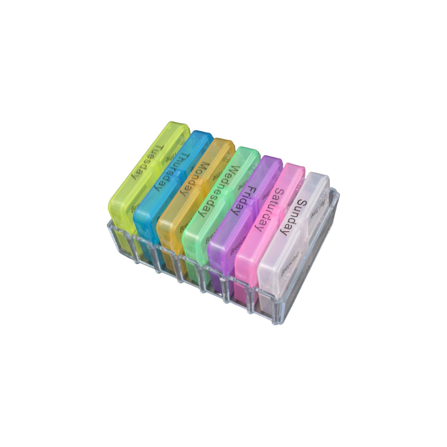 7 Days 4 Times Transparent Medicine Box 28 Grid Portable Large Capacity Travel thumbnail 4