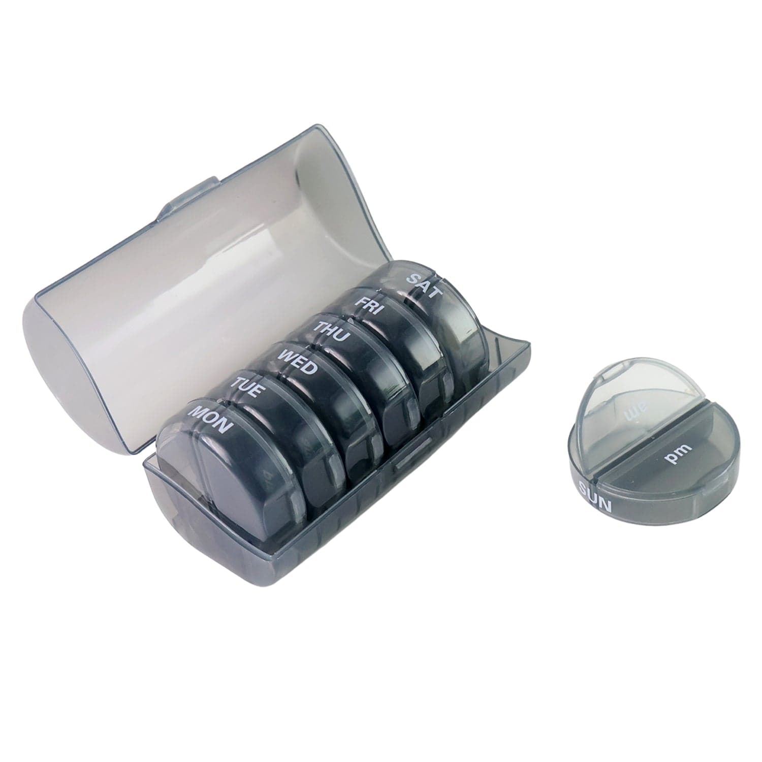 Weekly Pill Organizer 2 Times a Day Travel 7 Day Pill Box Twice a Day Daily Medicine Pill Case with Large Compartments thumbnail 5