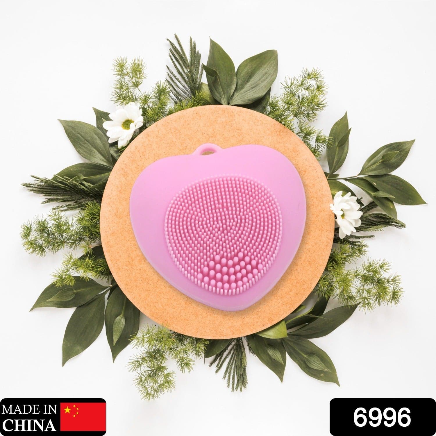Waterproof Heart-Shaped Face Wash Brush | Silicone Facial Cleansing & Exfoliating Scrubber for Women thumbnail 2