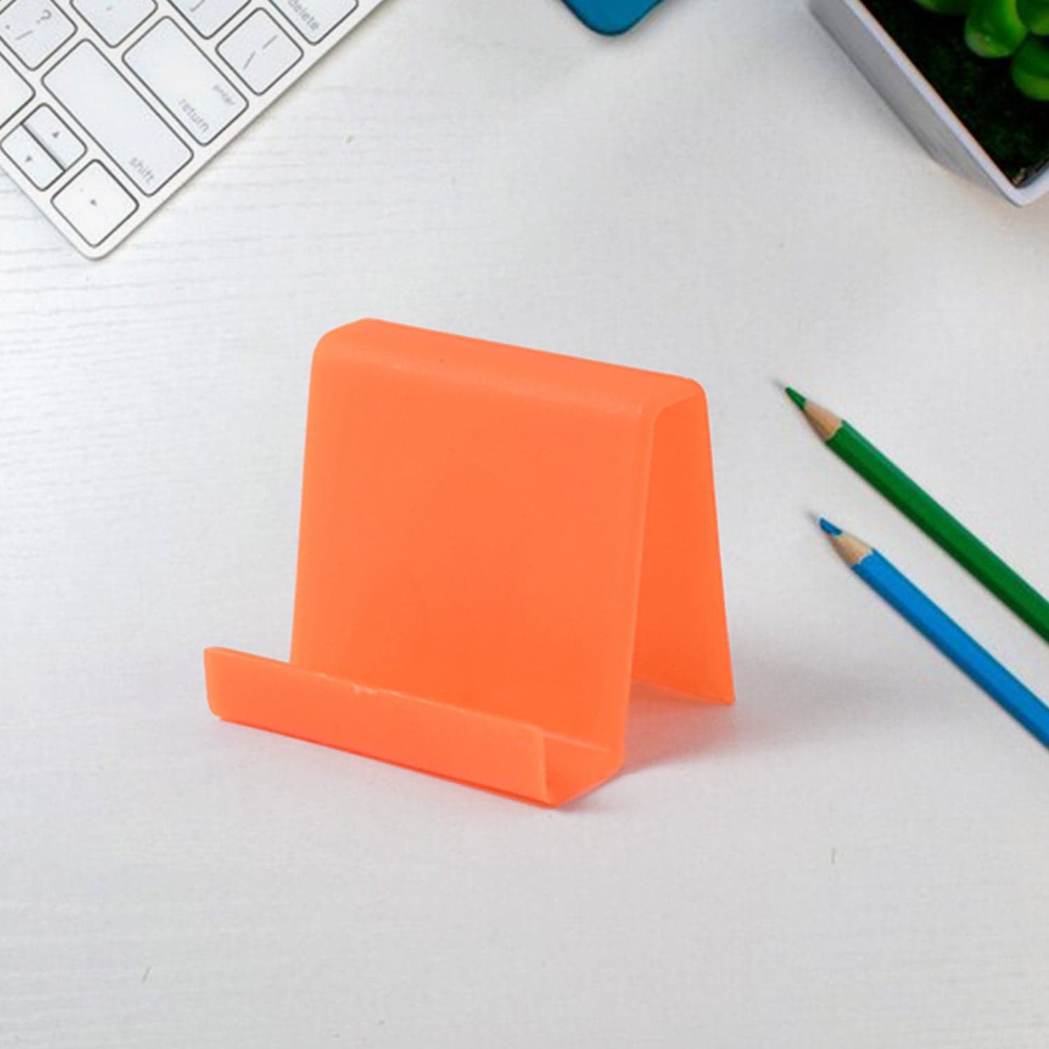 Durable Plastic Mobile Phone Stand With Angled Support 1 Pc Mix Color thumbnail 2