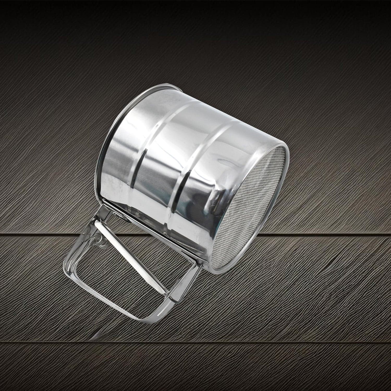 Stainless Steel Flour Sifter of Handheld Baking Sieve with Measuring Scale thumbnail 6