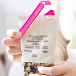 Food Bag Clip Sealer of Airtight Plastic Clips for Snacks, Kitchen & Camping (18 Pc Set)