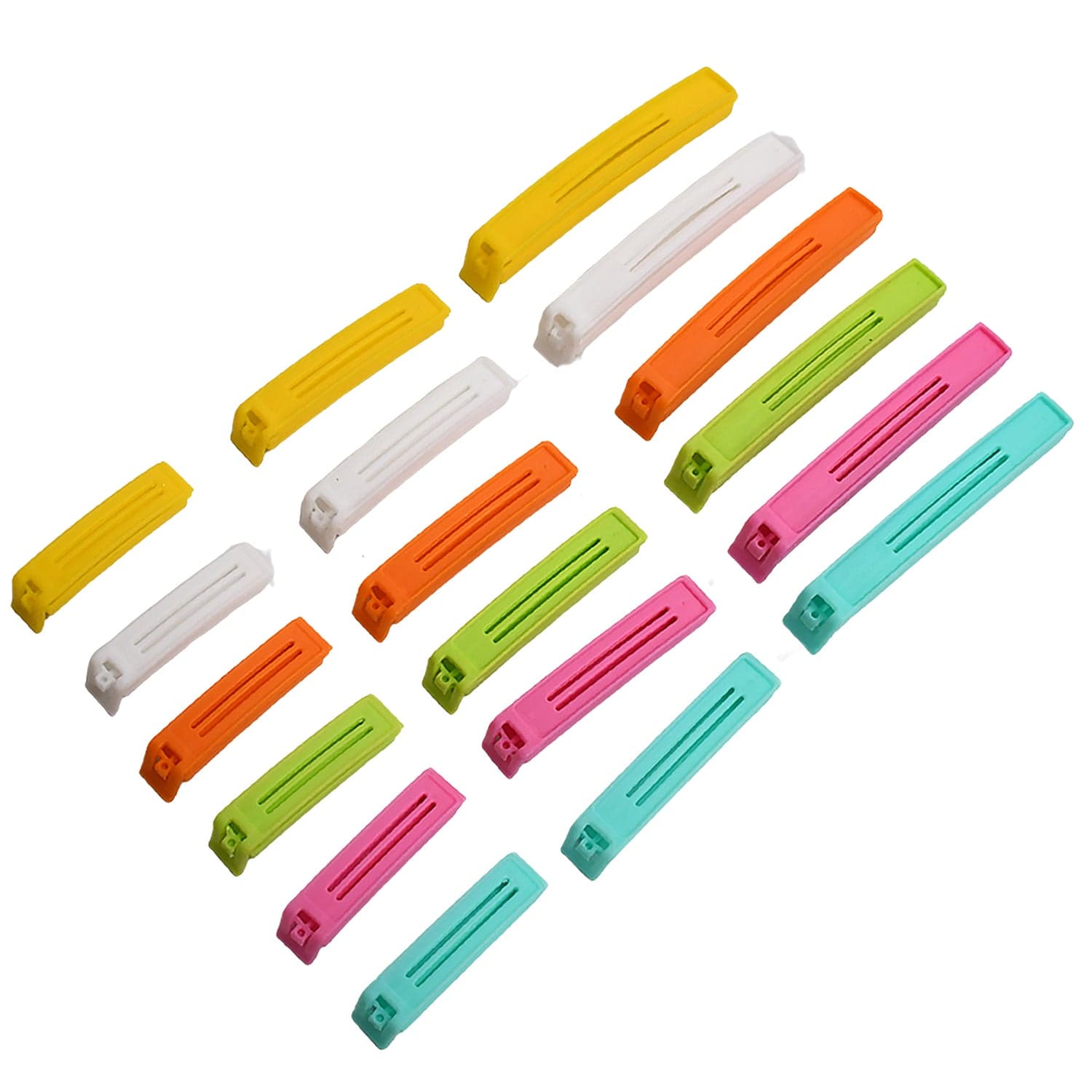 Food Bag Clip Sealer of Airtight Plastic Clips for Snacks, Kitchen & Camping (18 Pc Set) thumbnail 4