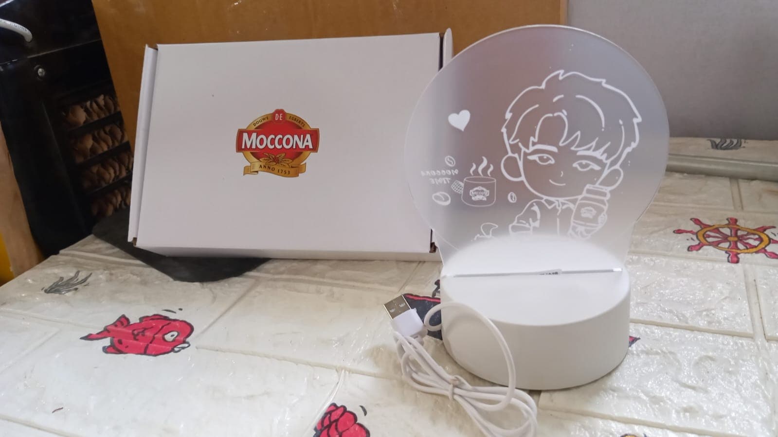 3D Led Night Light Desk Lamp Lighting Lamp Practical 3D Night Light Creative Dream Sleep Led Desk Lamp Bedroom Bedside Light thumbnail 6