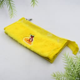 Smart Double Pocket Zipper Pouch Of Multipurpose, Washable Stationery Organizer For School & Travel (2-Pocket)