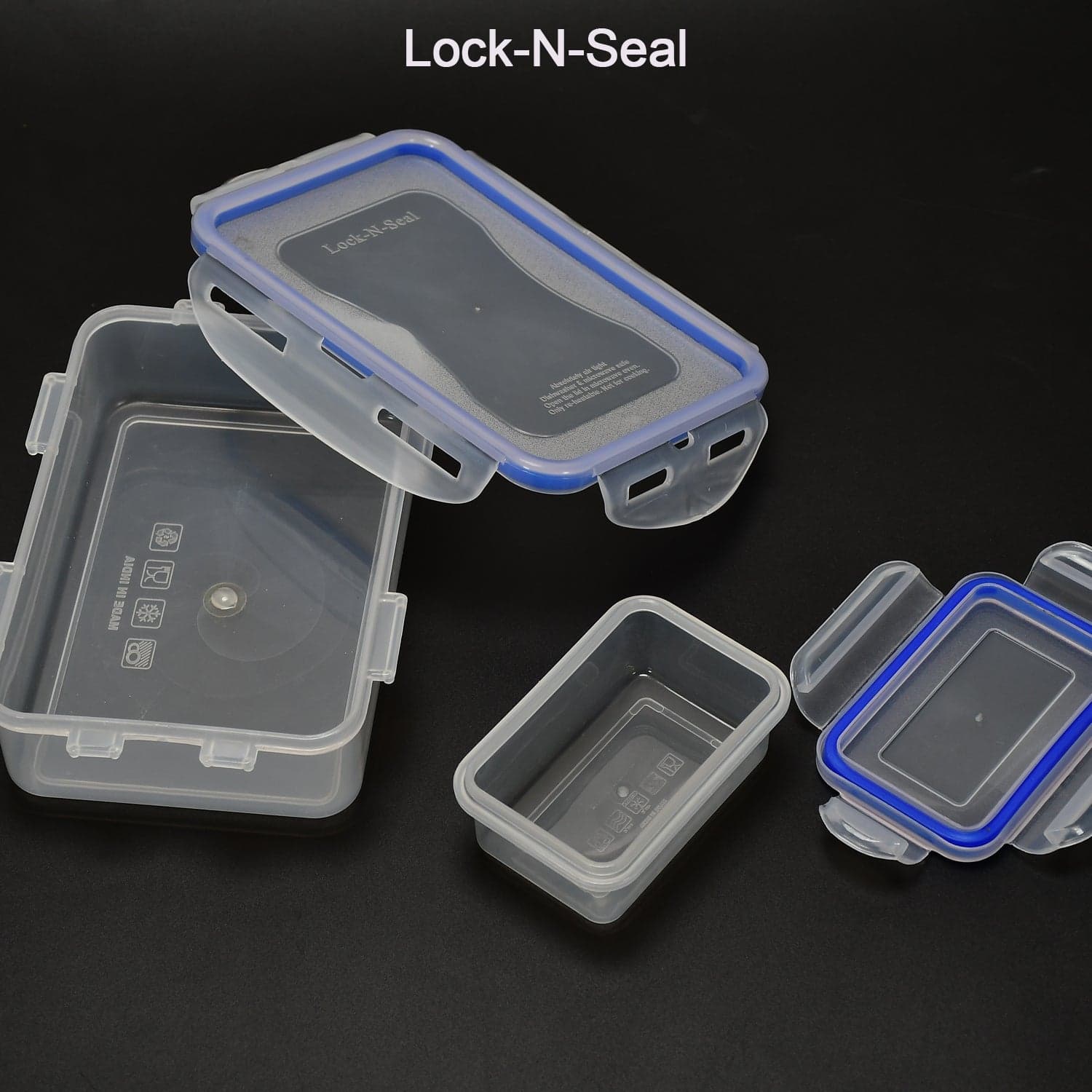 Multipurpose Air Tight 4 Side Lock Food Grade Lunch Box With Small Square Container thumbnail 4