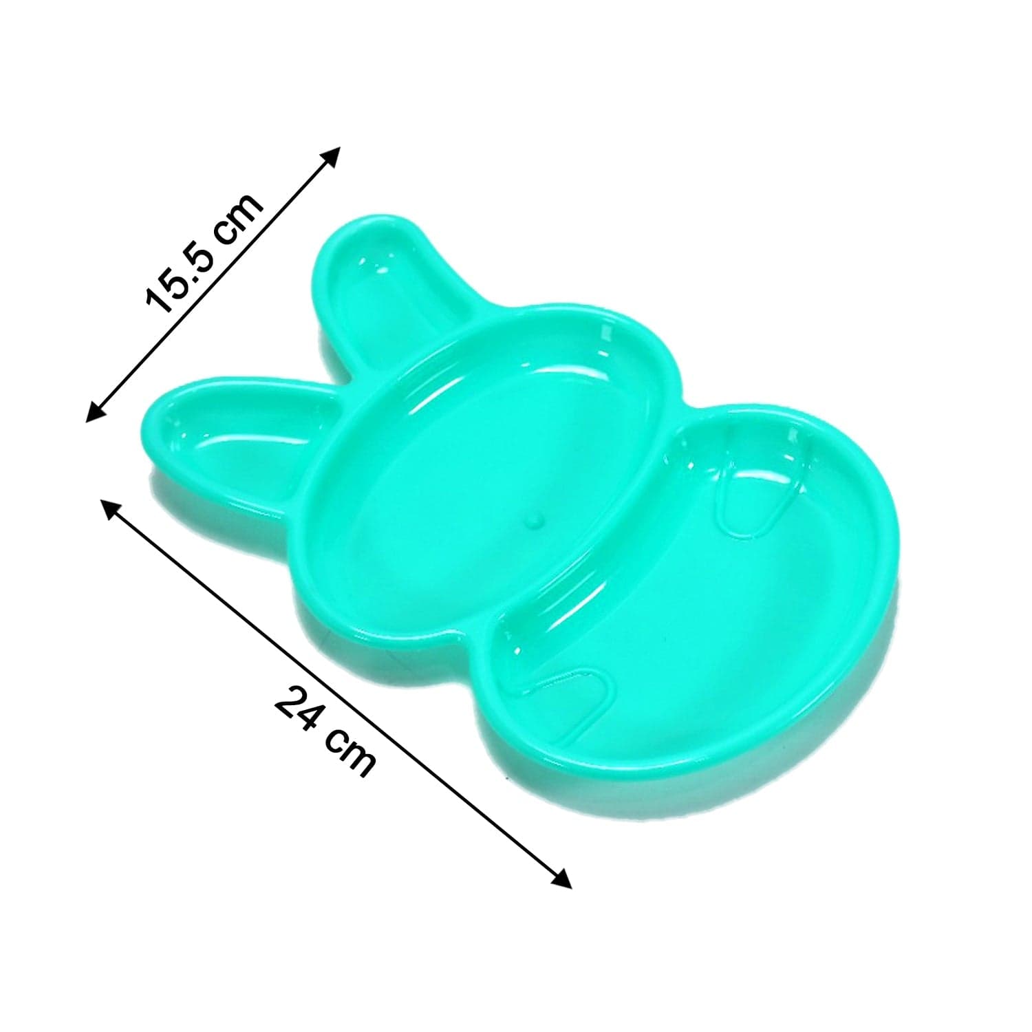 6-Piece Rabbit Shape Dish Set for Kids (Multicolor) thumbnail 5