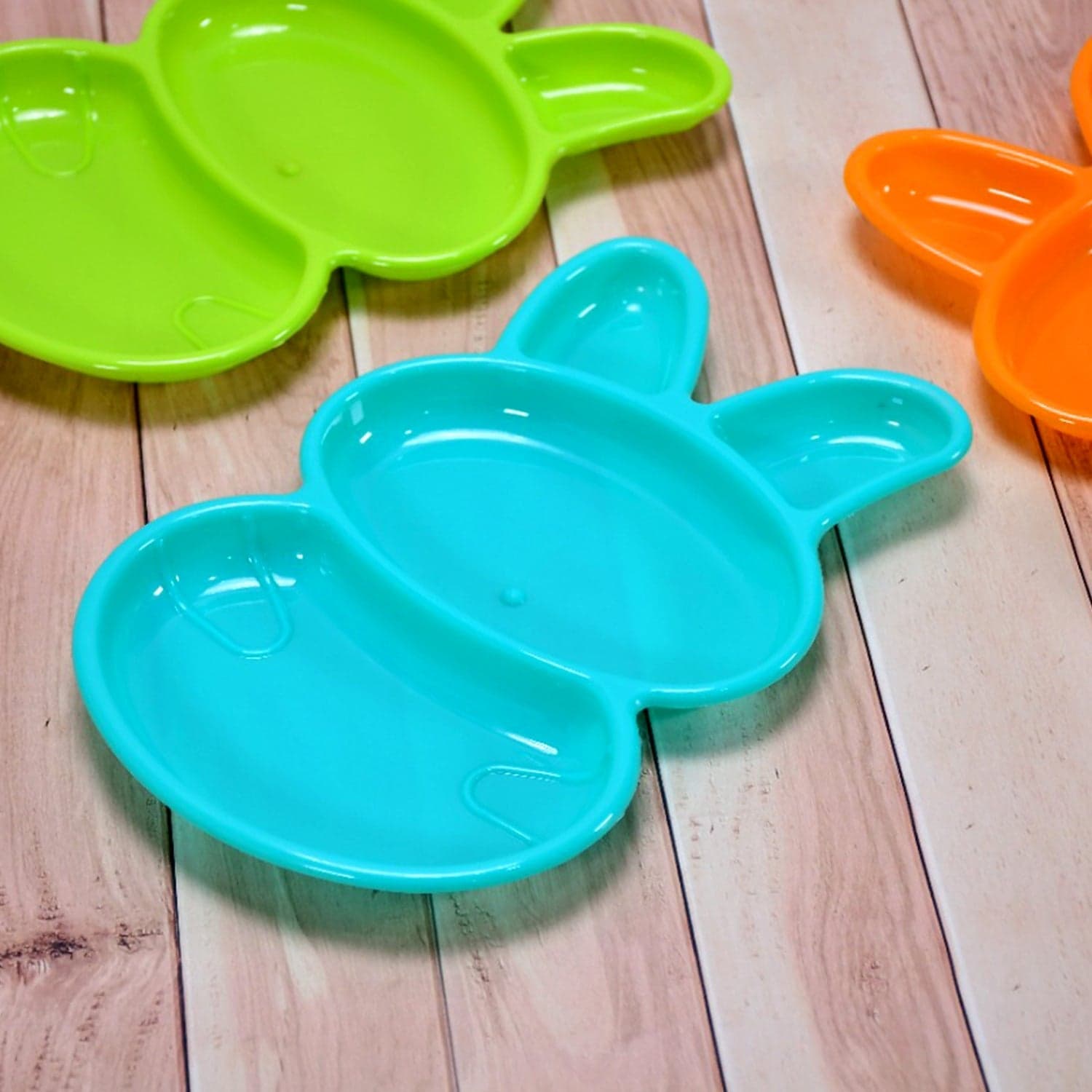 6-Piece Rabbit Shape Dish Set for Kids (Multicolor) thumbnail 6