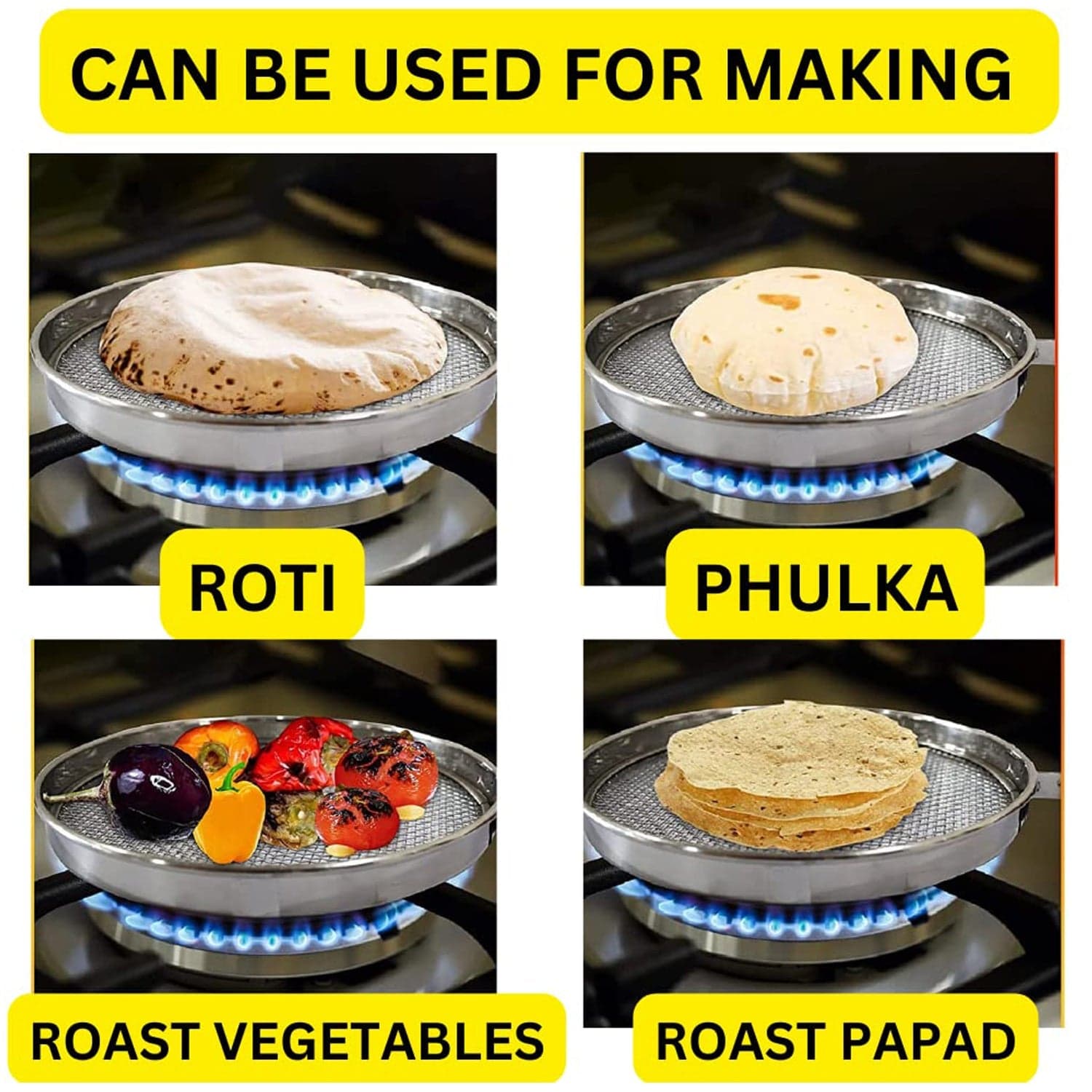 Steel Roaster Grill Jali For Tandoor & Chapati Roast Use ( 1 pc ) thumbnail 3