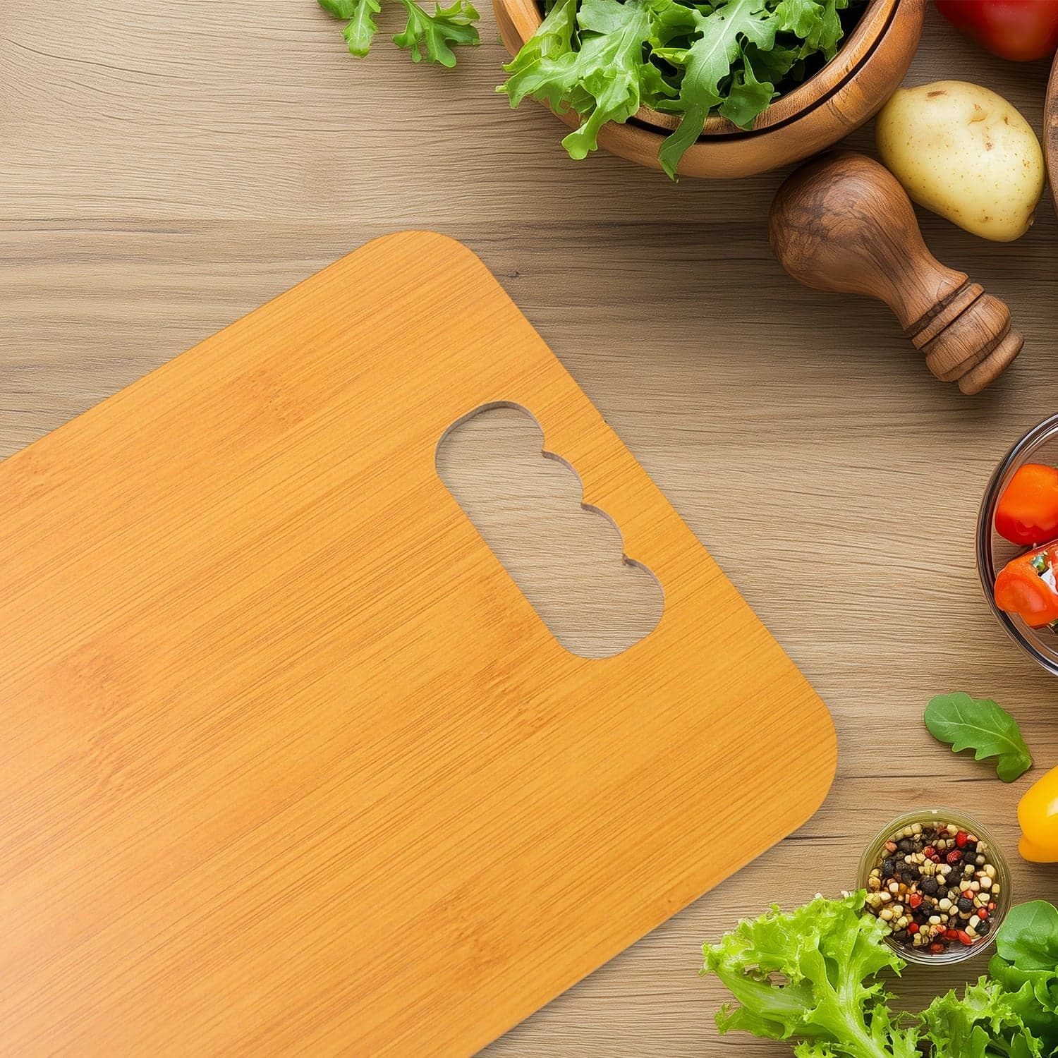 Wooden Chopping Board For Vegetable Cutting & Kitchen Use thumbnail 3