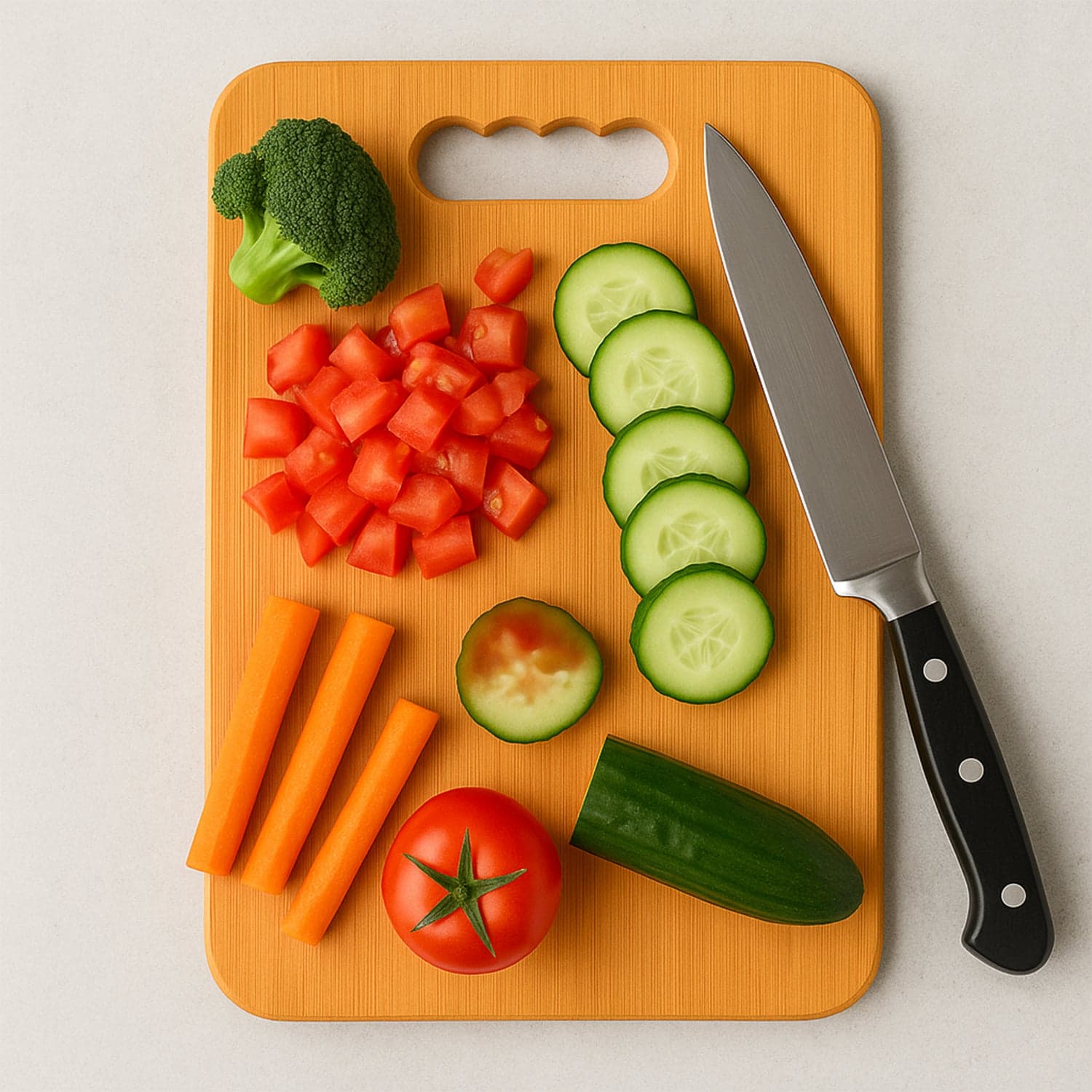 Wooden Chopping Board For Vegetable Cutting & Kitchen Use thumbnail 5